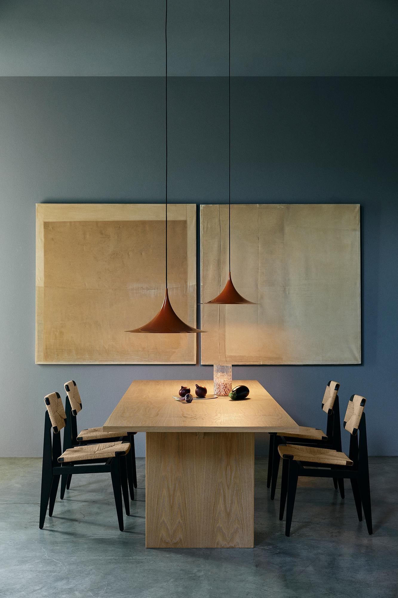 Mid-Century moderno Sedia da pranzo 'C-Chair' di Marcel Gascoin in Oak Oak tinto nero C.C. per Gubi in vendita
