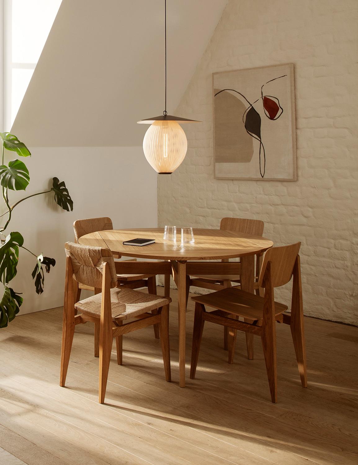 XXI secolo e contemporaneo Sedia da pranzo 'C-Chair' di Marcel Gascoin in Oak Oak tinto nero C.C. per Gubi in vendita
