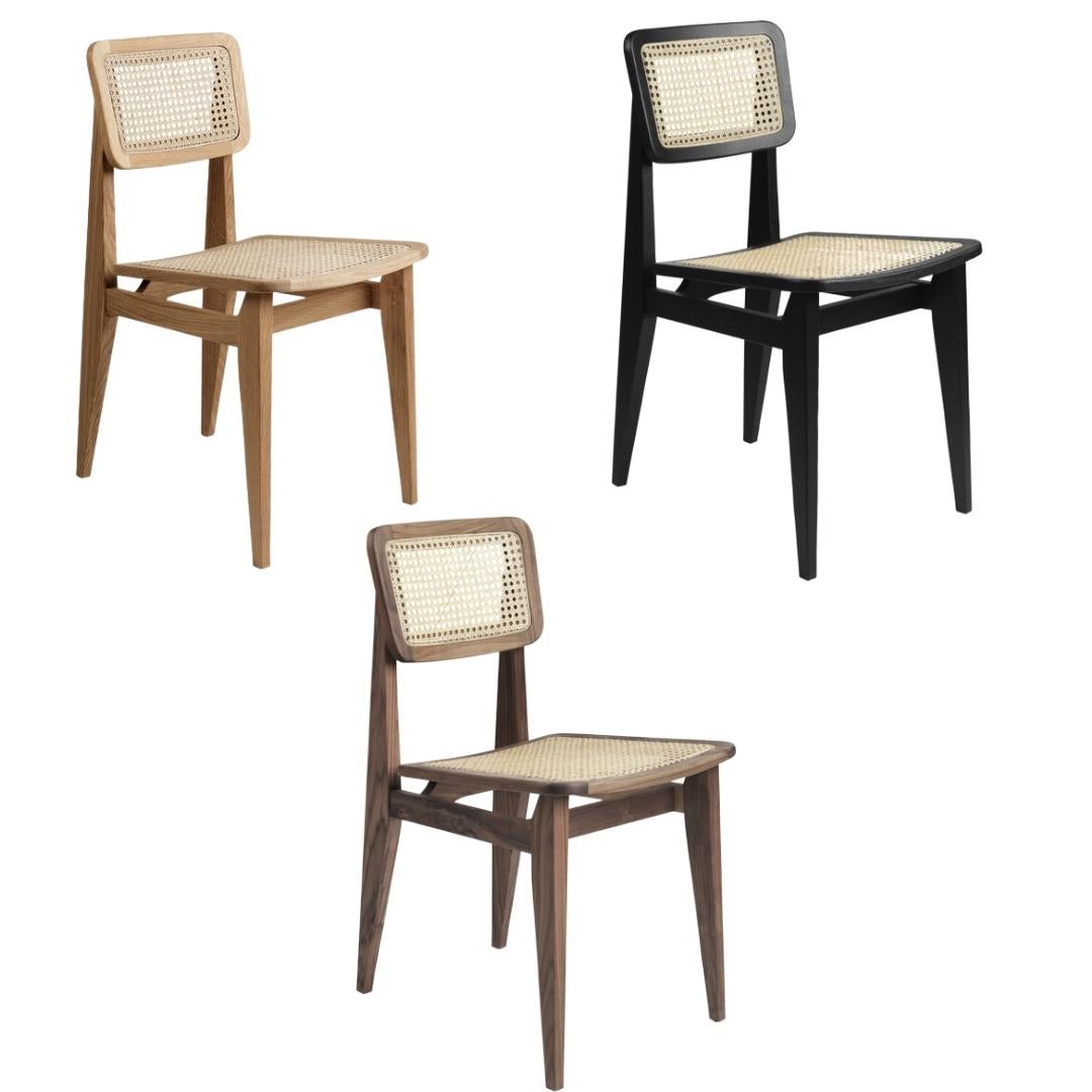 Contemporary Marcel Gascoin 'C-Chair' Dining Chair in American Walnut for GUBI For Sale