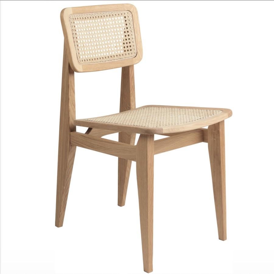 Marcel Gascoin C-Chair Dining Chair in American Walnut In New Condition For Sale In Glendale, CA