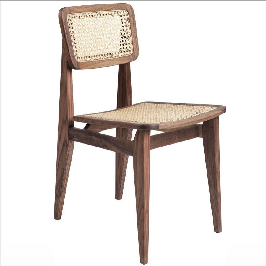 Marcel Gascoin 'C-Chair' Dining Chair in Black-Stained Oak for GUBI For Sale 4