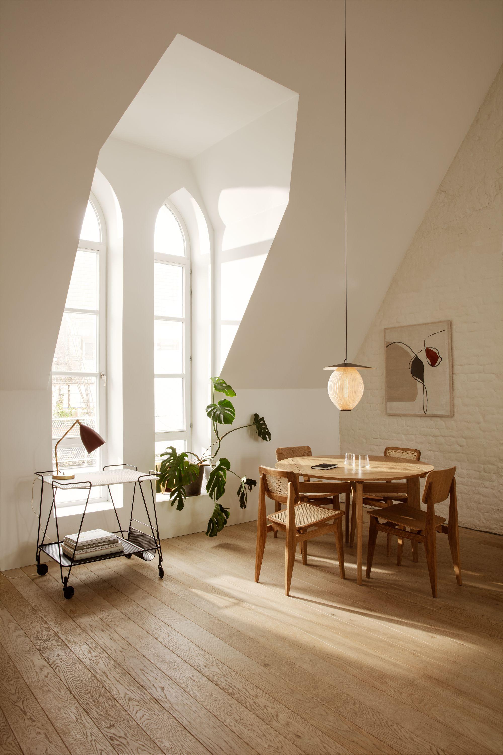 Danish Marcel Gascoin 'C-Chair' Dining Chair in Black-Stained Oak for GUBI For Sale