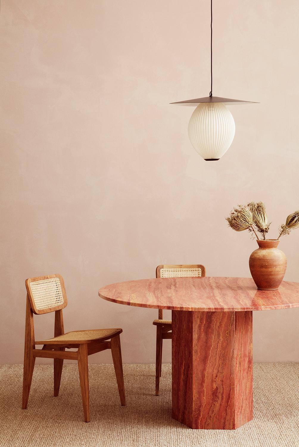 Marcel Gascoin 'C-Chair' Dining Chair Oak Oiled All French Cane for GUBI For Sale 3