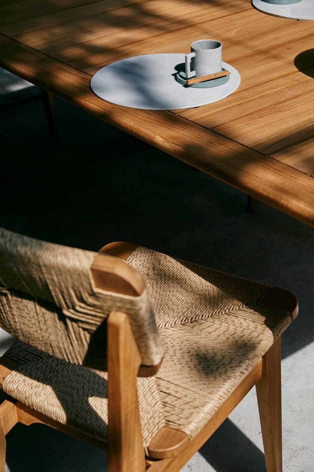 Marcel Gascoin 'C-Chair' Outdoor Dining Chair Natural Teak for GUBI For Sale 2
