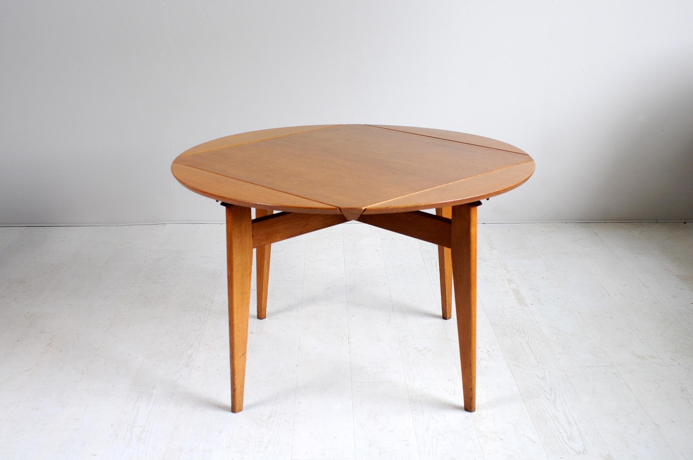 Varnished Marcel Gascoin, Convertible Table 