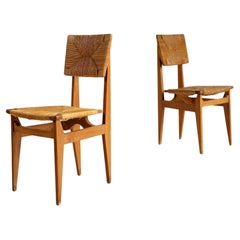 Marcel Gascoin, Pair of "CF" Chairs, France 1950
