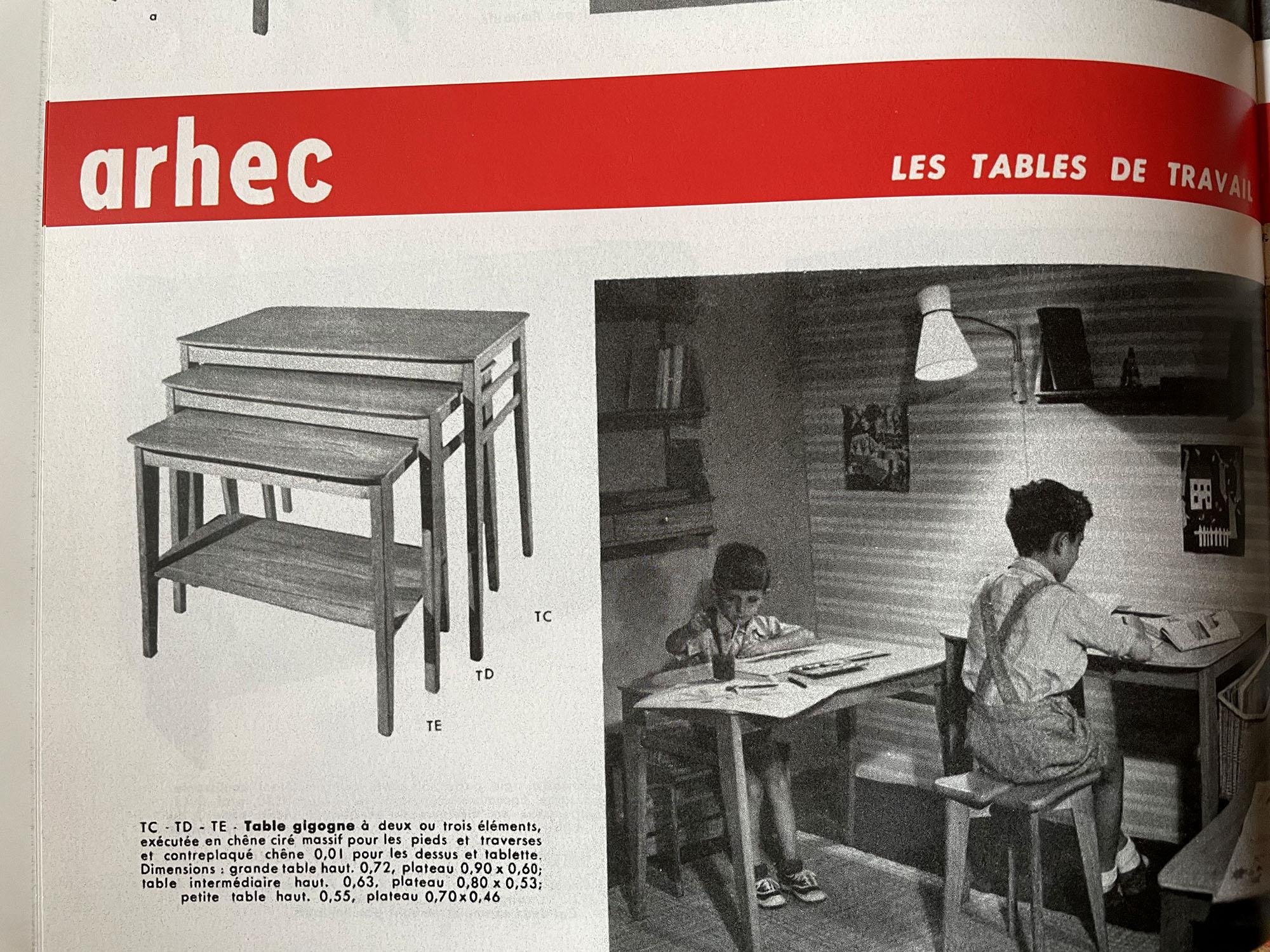 Marcel Gascoin, Table TE, France 1950 For Sale 3