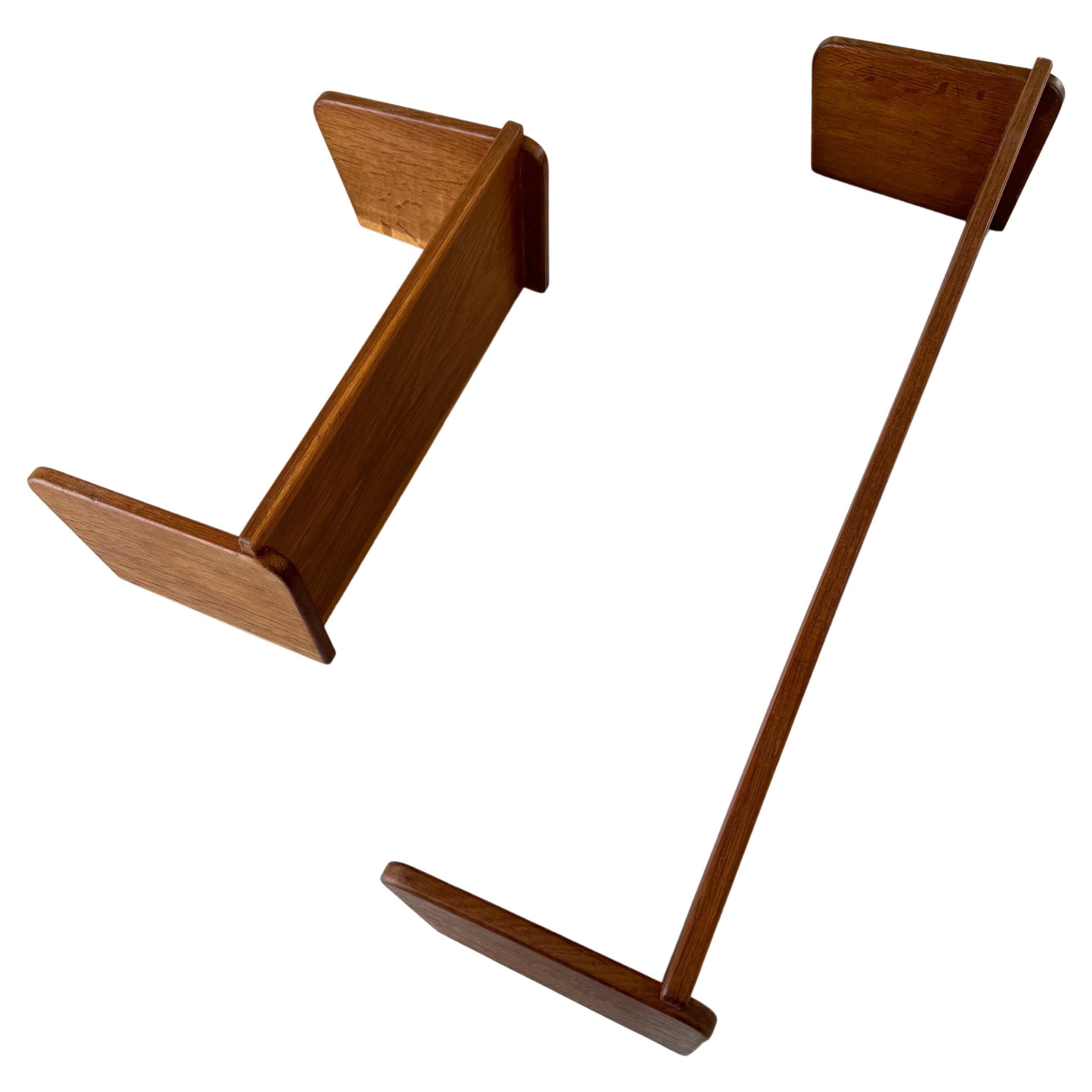 Marcel GASCOIN, two Oak shelves, post ware design, France circa 1950s