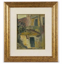 A Quite Place - Original Oil Painting by Marcel Gilly - Mid-20th century