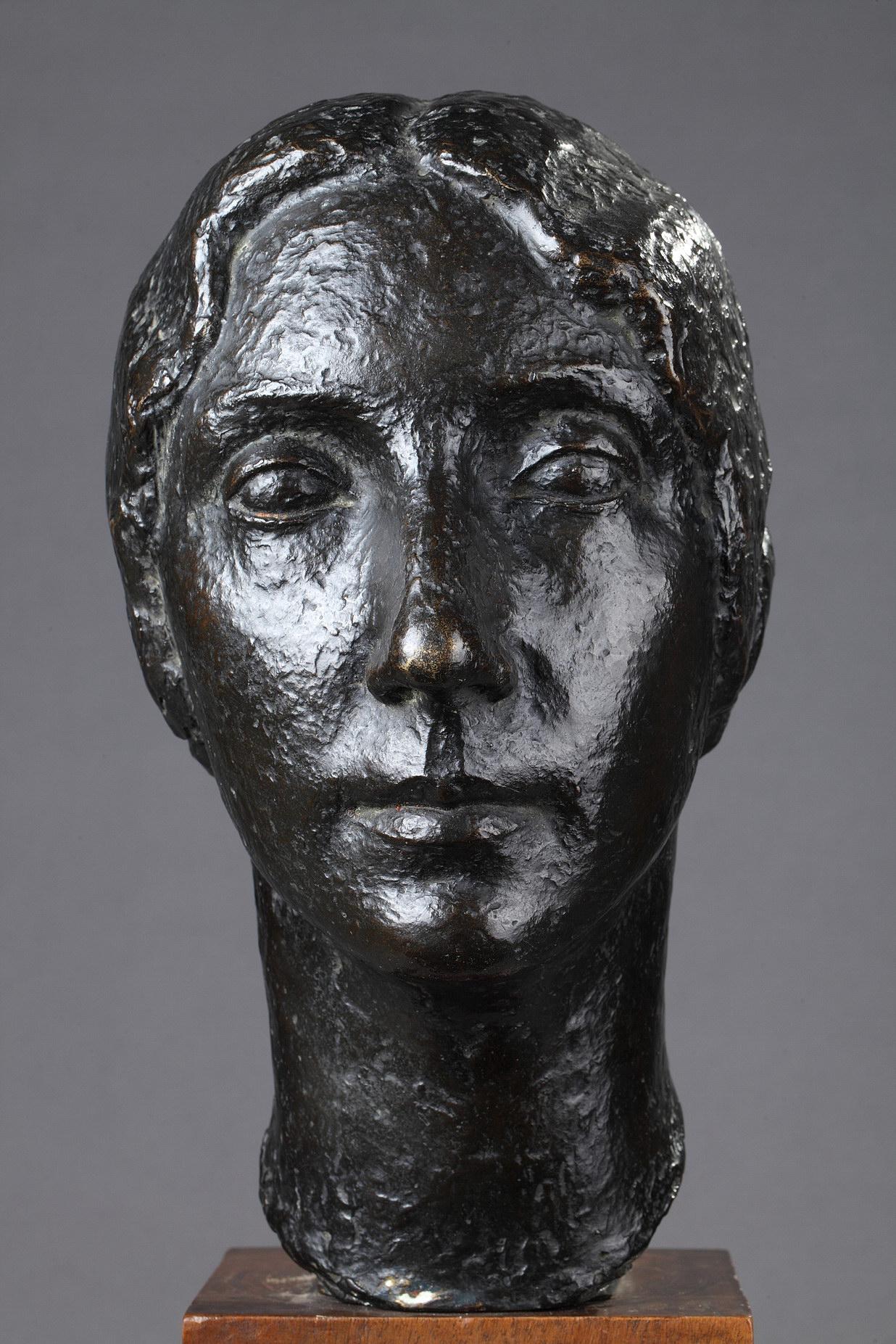 Retrato de mujer - Sculpture de Marcel GIMOND