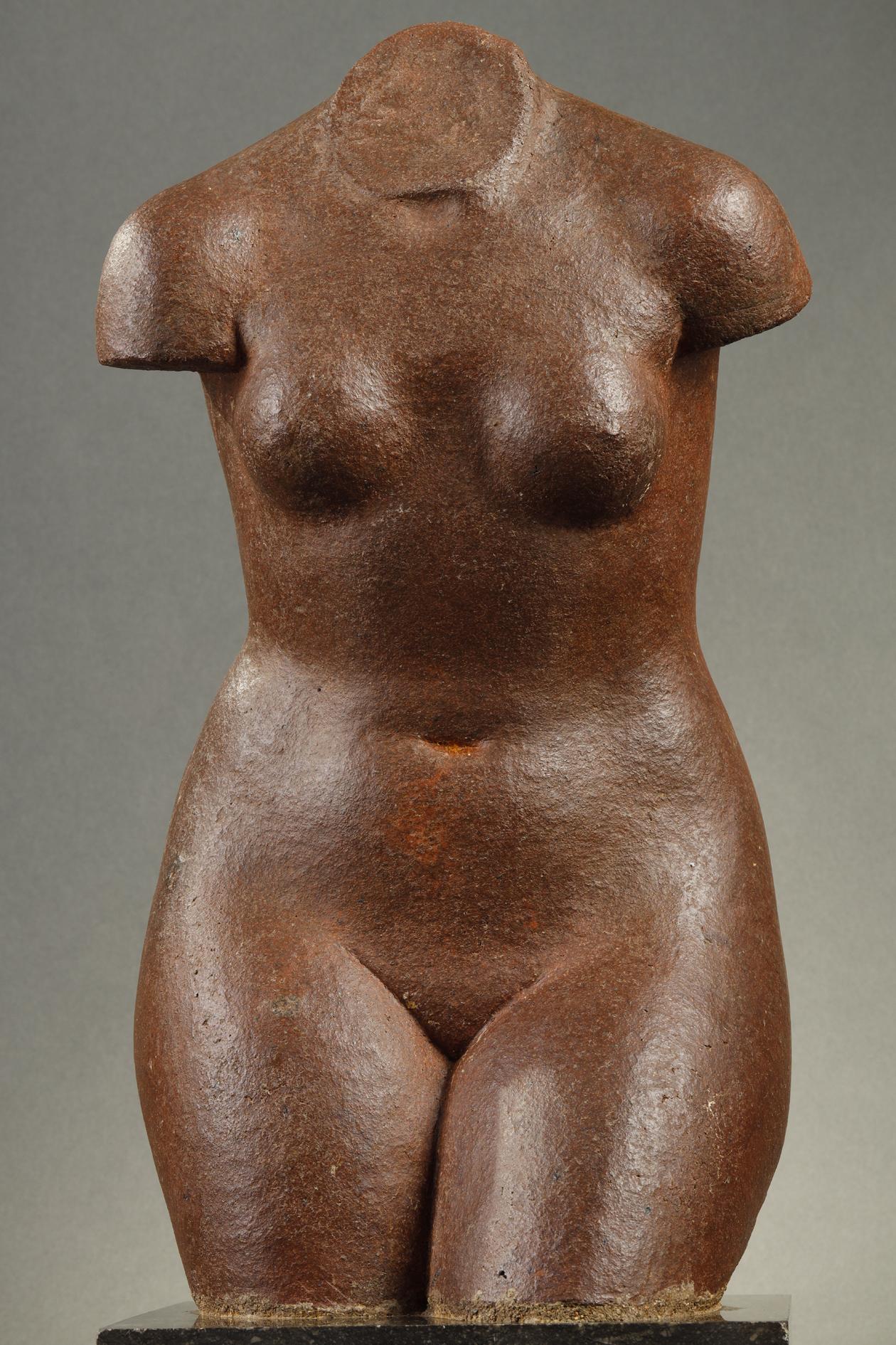 Torso einer Frau – Sculpture von Marcel GIMOND