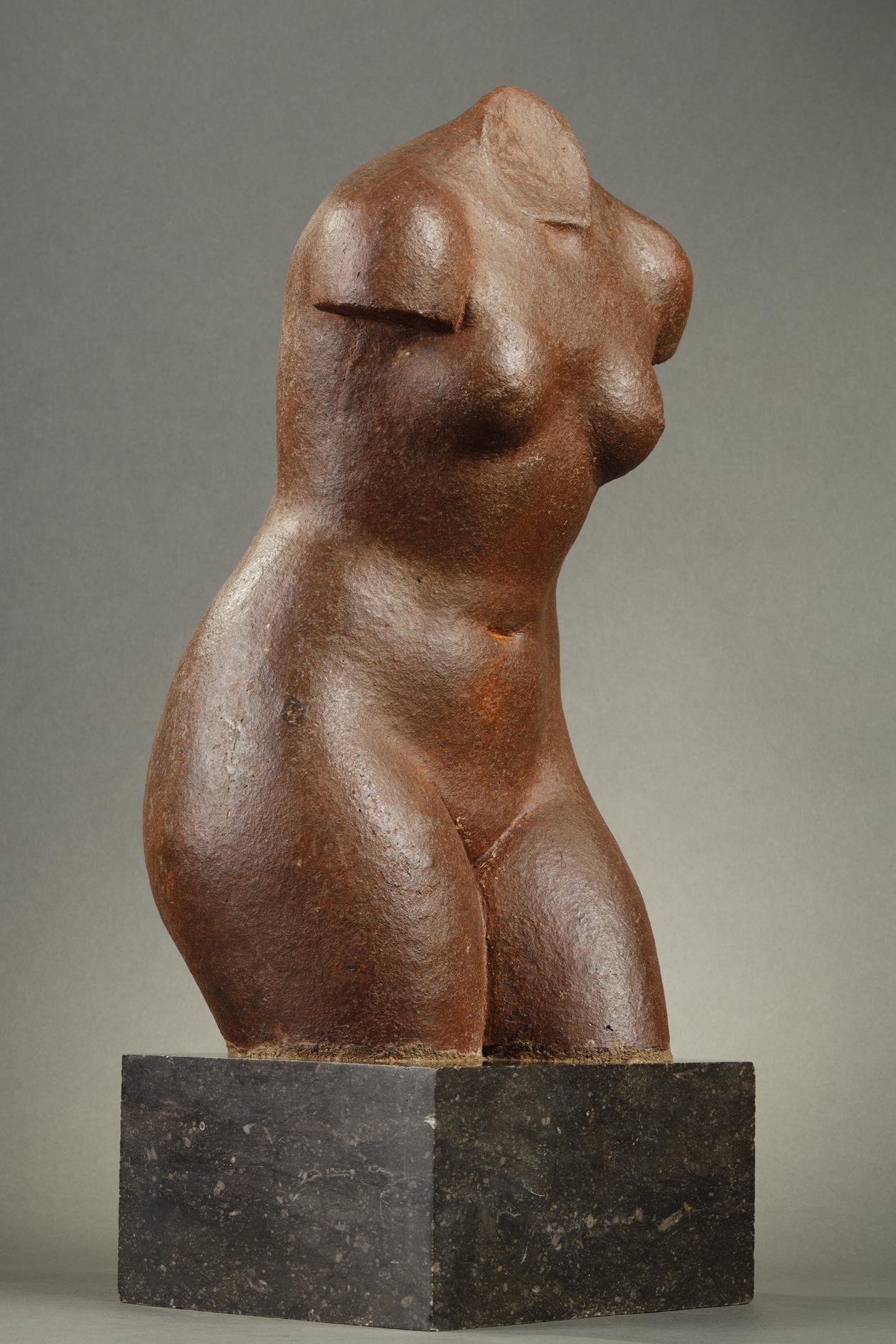 Torso of a Woman - French School Sculpture by Marcel GIMOND