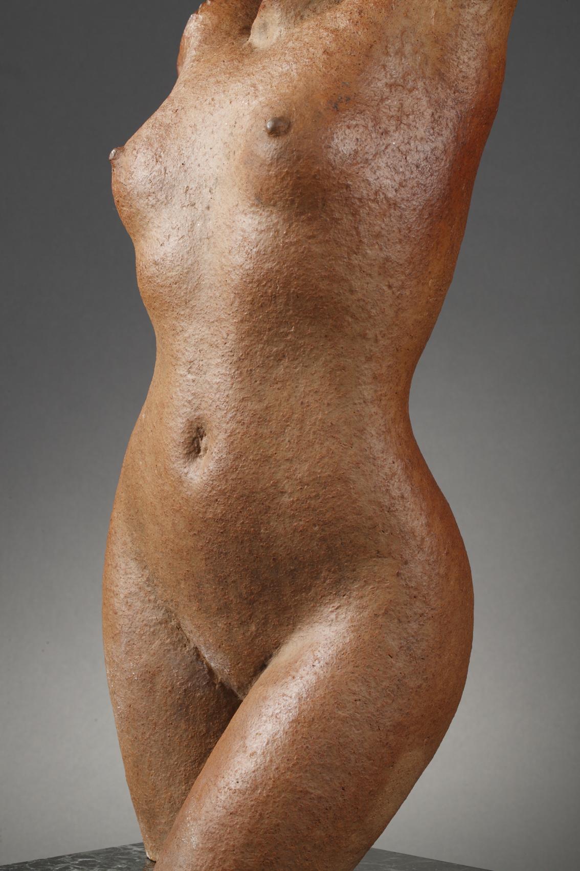 Torso d'une femme - École française Sculpture par Marcel GIMOND