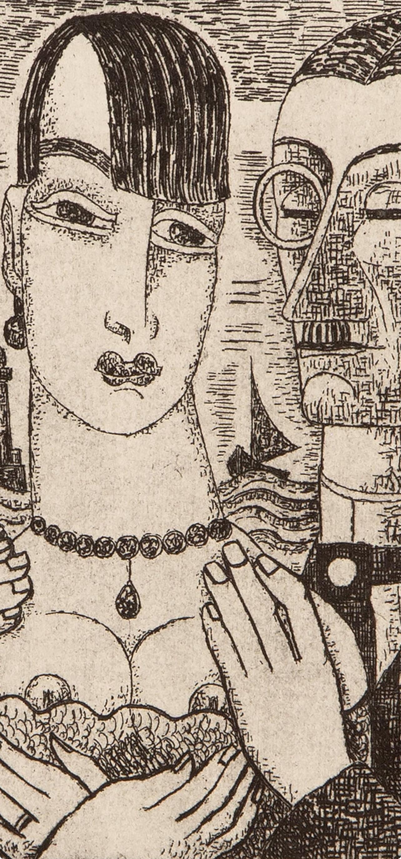 Composition, Vers un monde volage, Marcel Gromaire For Sale 1
