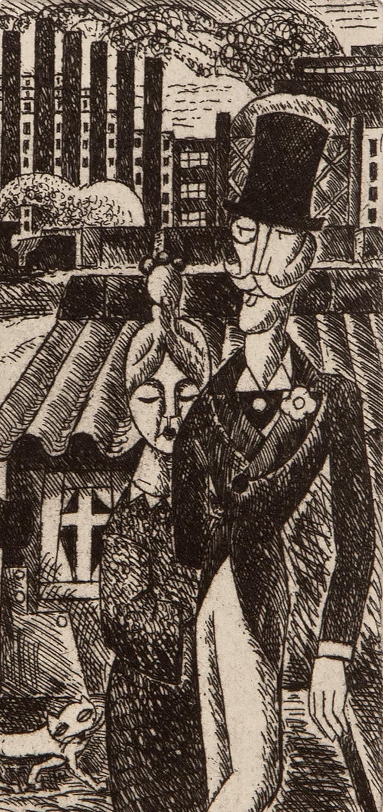 Composition, Vers un monde volage, Marcel Gromaire For Sale 1