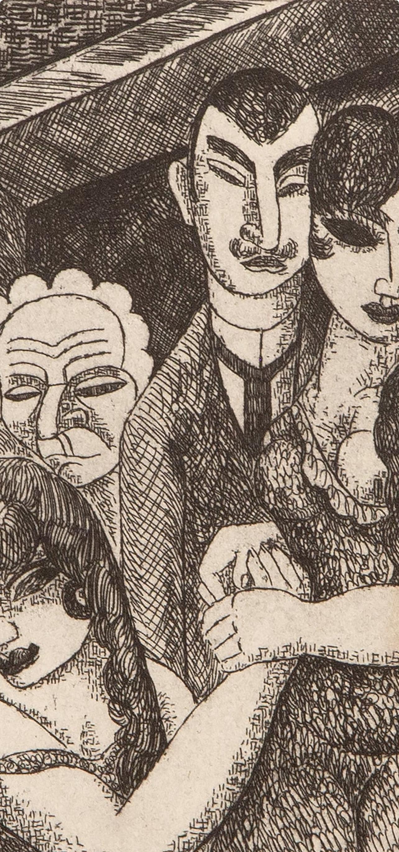 Composition, Vers un monde volage, Marcel Gromaire For Sale 2