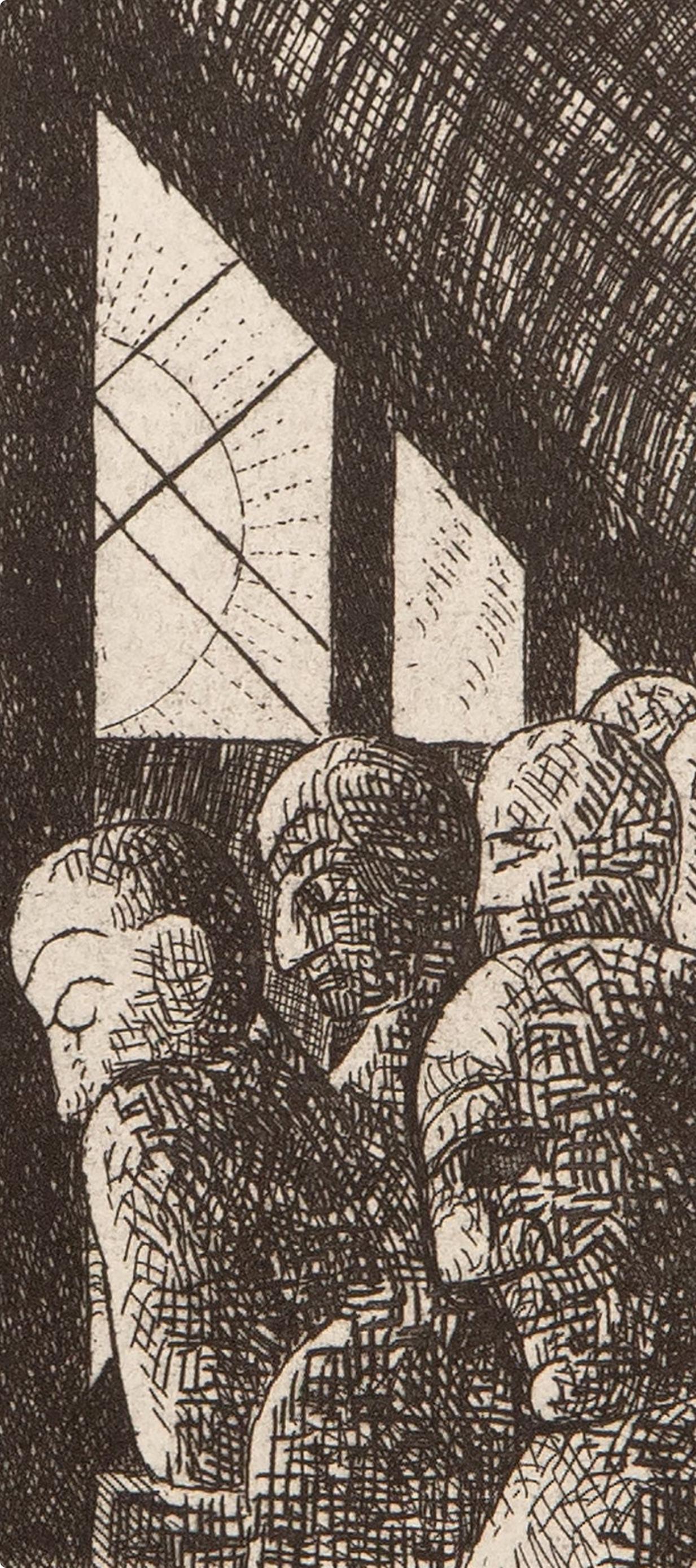 Composition, Vers un monde volage, Marcel Gromaire For Sale 3