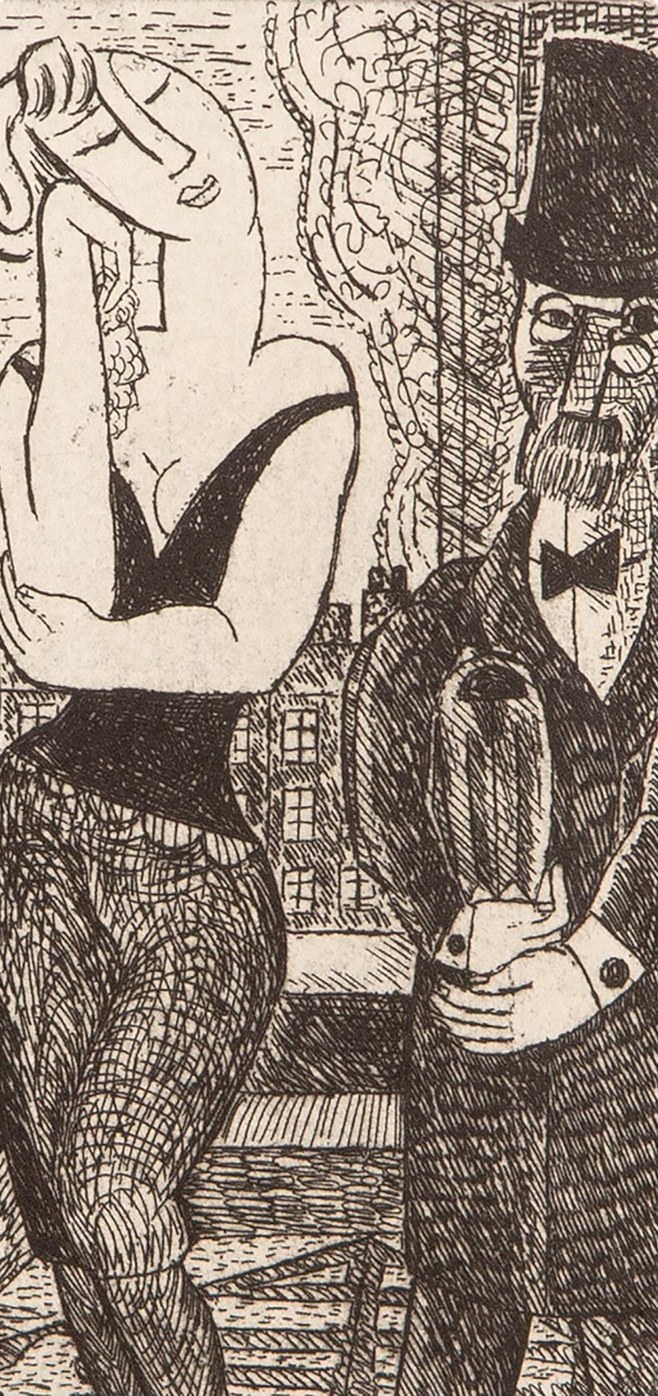 Composition, Vers un monde volage, Marcel Gromaire For Sale 3