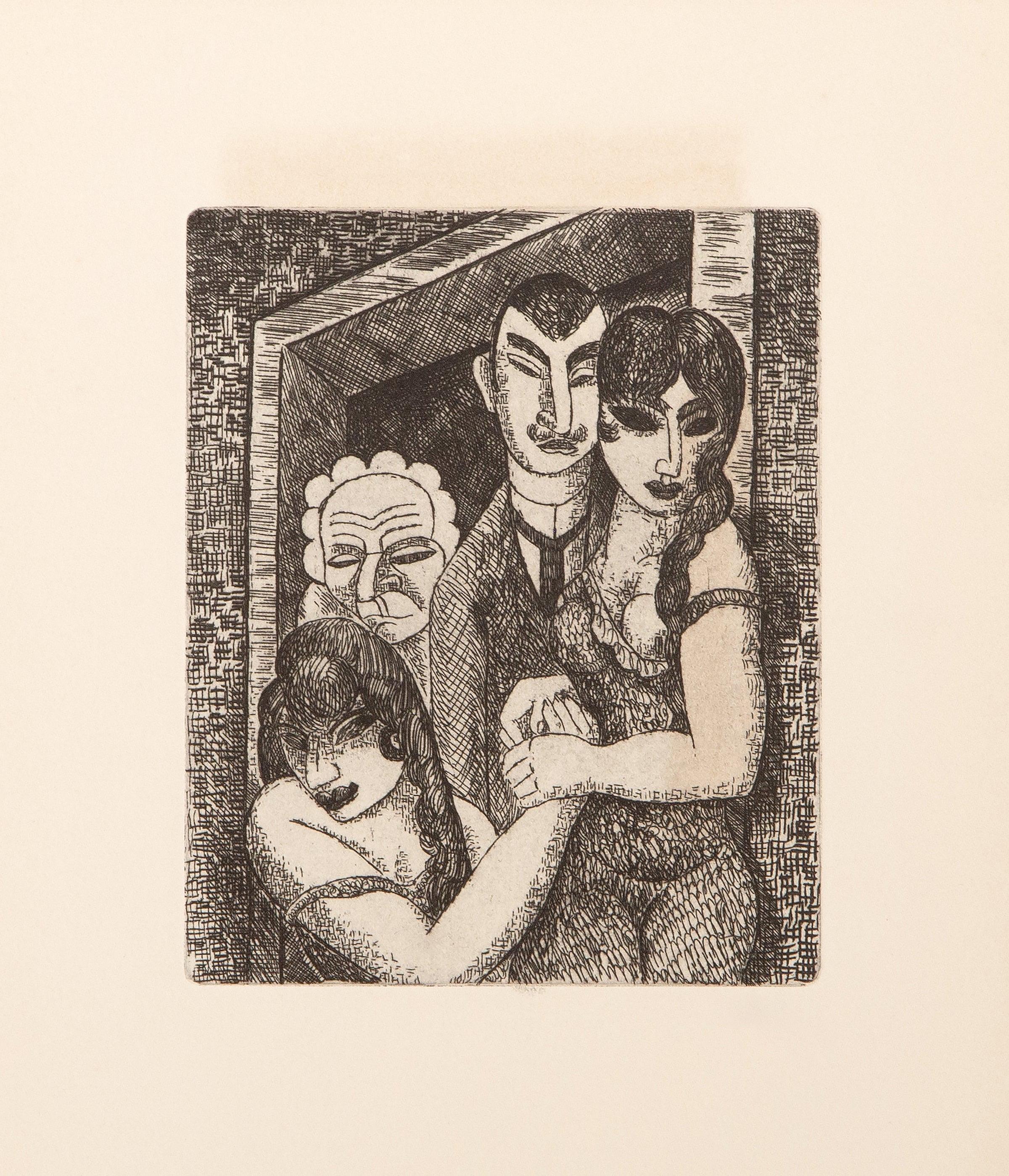 Composition, Vers un monde volage, Marcel Gromaire For Sale 4