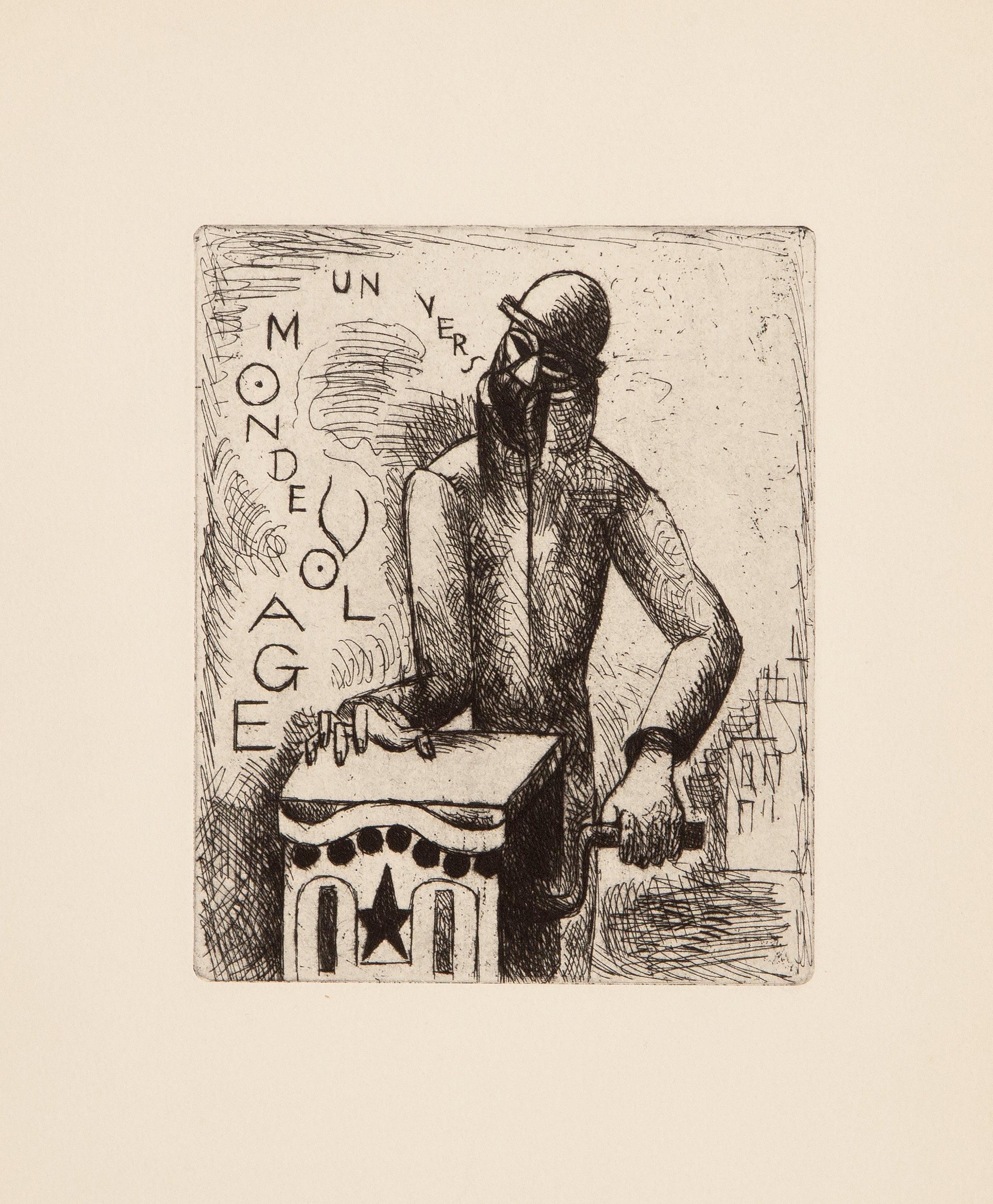 Composition, Vers un monde volage, Marcel Gromaire For Sale 4