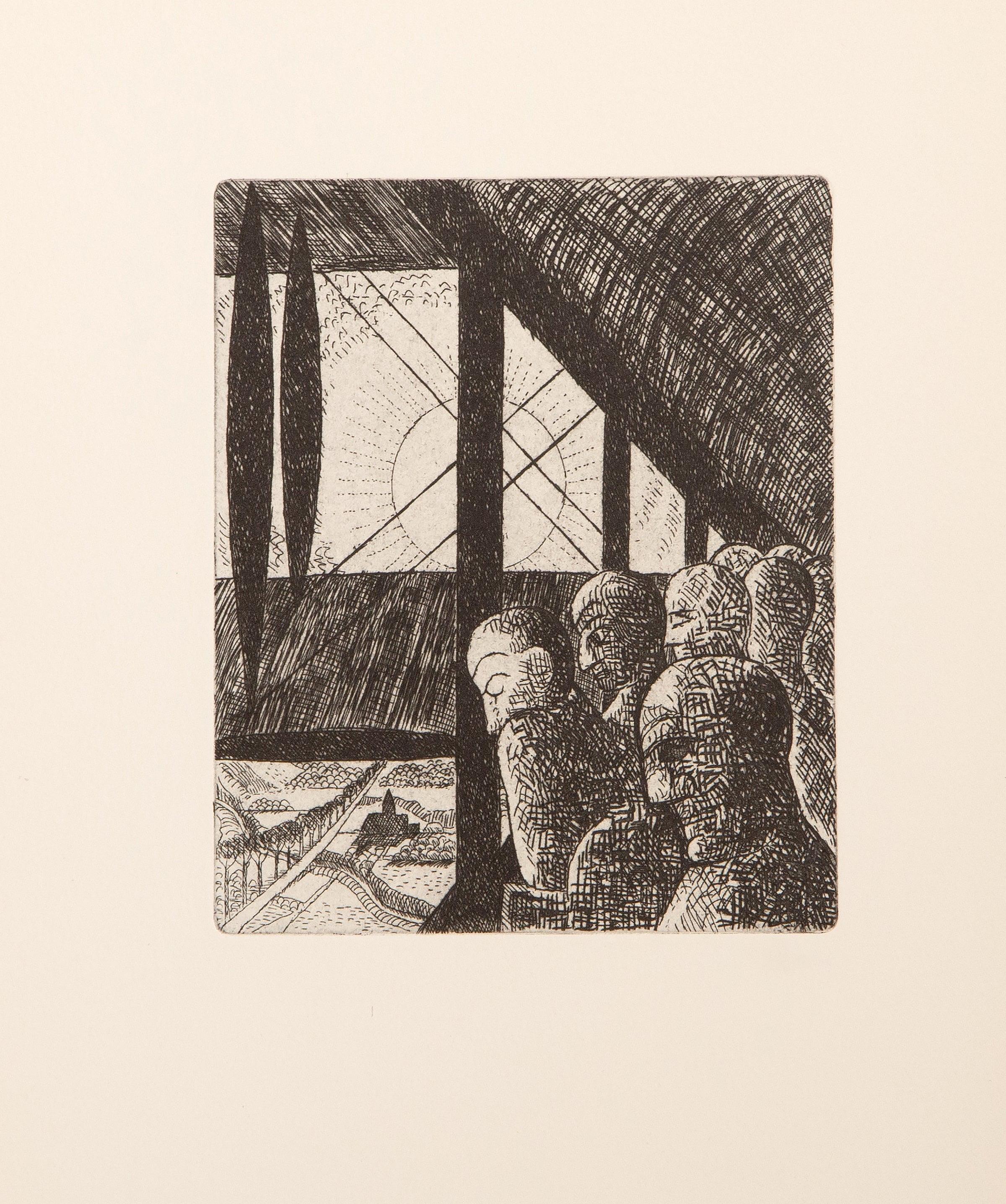 Composition, Vers un monde volage, Marcel Gromaire For Sale 5
