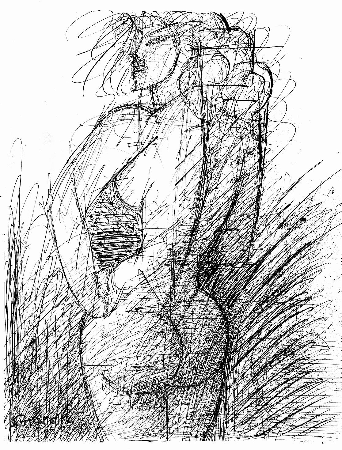 Figurative Print de Marcel Gromaire - Composición, Verve: Revista Artística y Literaria