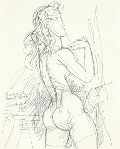 Gromaire, dessin, lettre à mon peintre Raoul Dufy (d'après)