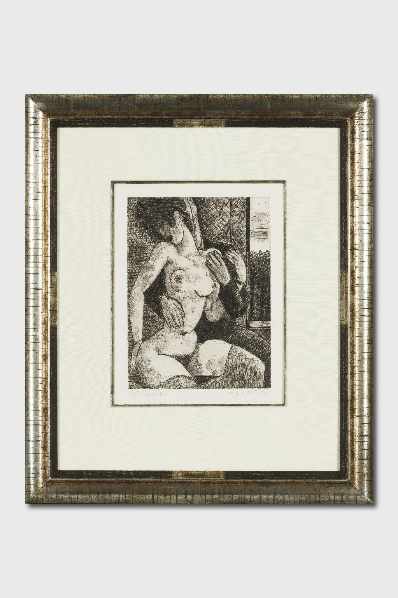 Marcel Gromaire Nude Print - Le Couple