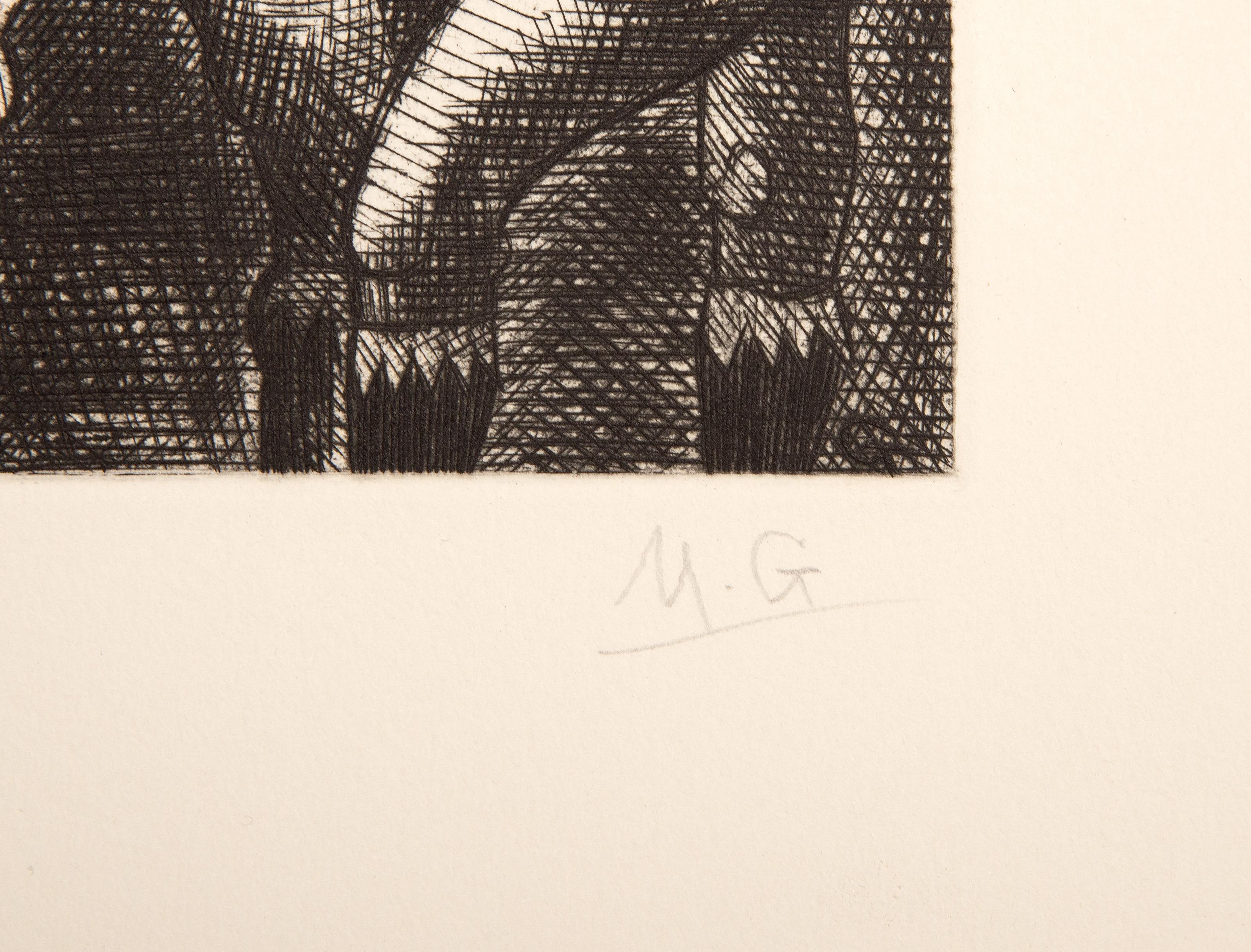 Les Contes de Gaspard de la Nuit, Surrealist Etchings by Marcel Gromaire For Sale 13