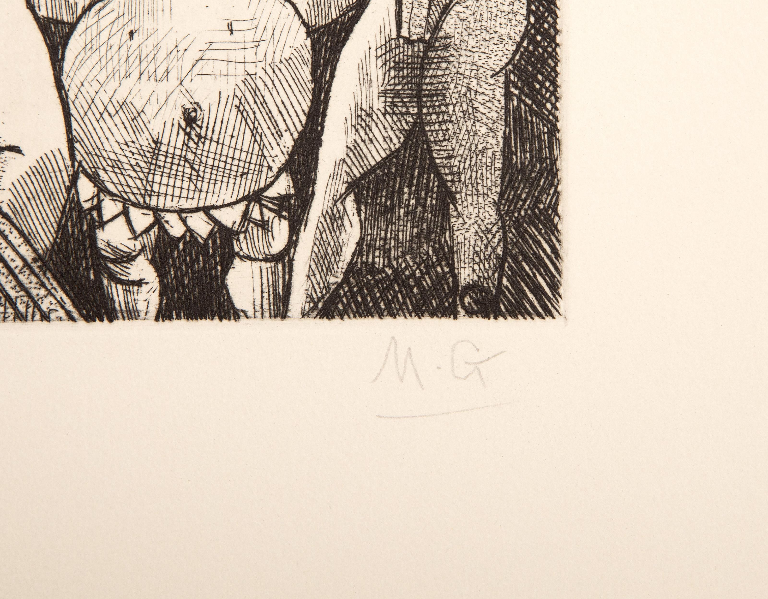 Les Contes de Gaspard de la Nuit, Surrealist Etchings by Marcel Gromaire For Sale 14