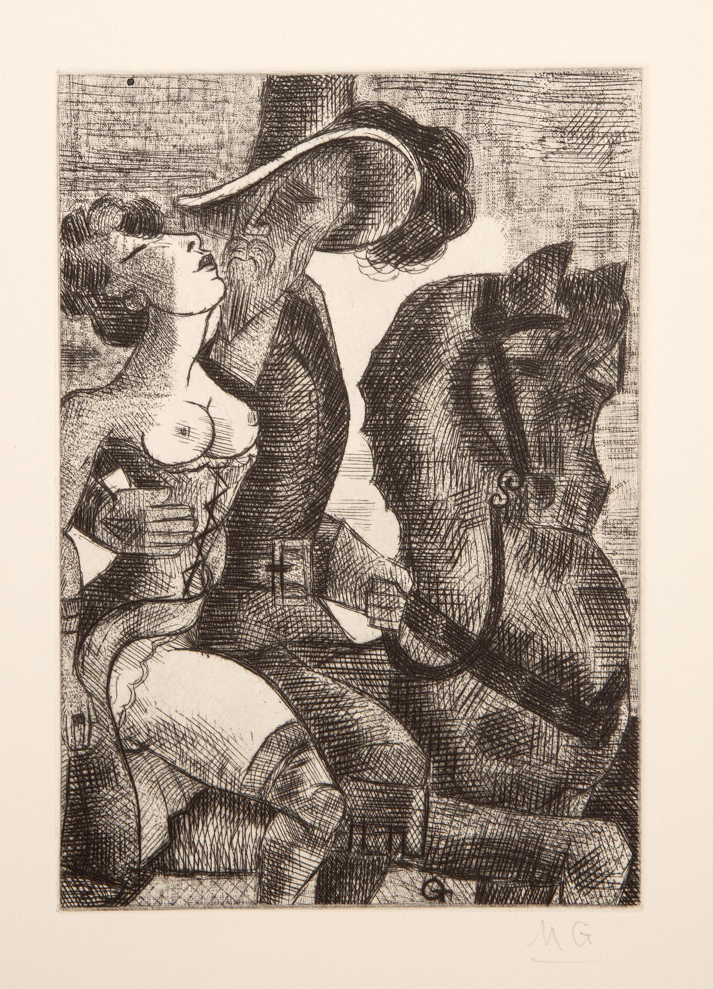 Les Contes de Gaspard de la Nuit, Surrealist Etchings by Marcel Gromaire For Sale 18