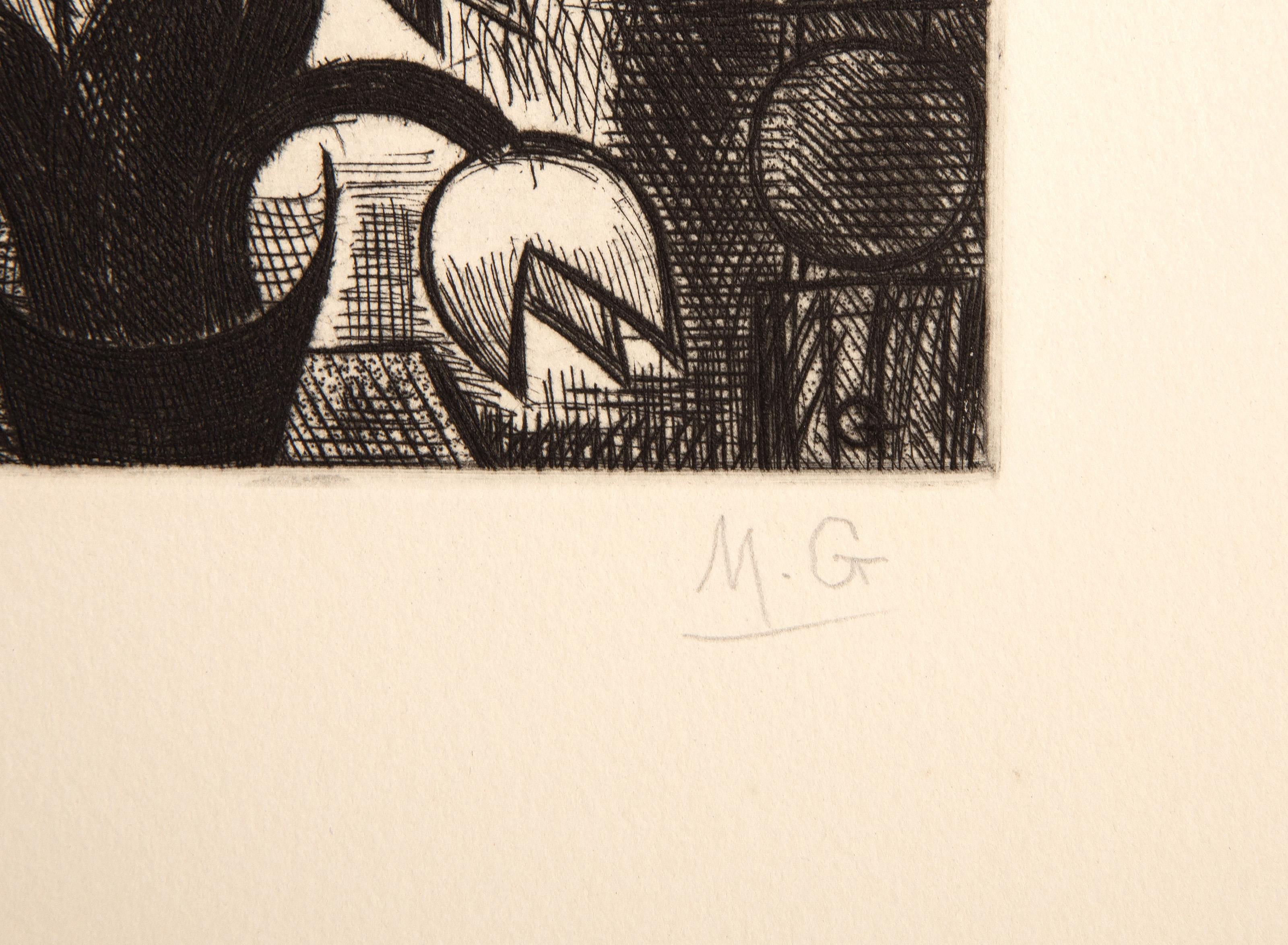 Les Contes de Gaspard de la Nuit, Surrealist Etchings by Marcel Gromaire For Sale 5