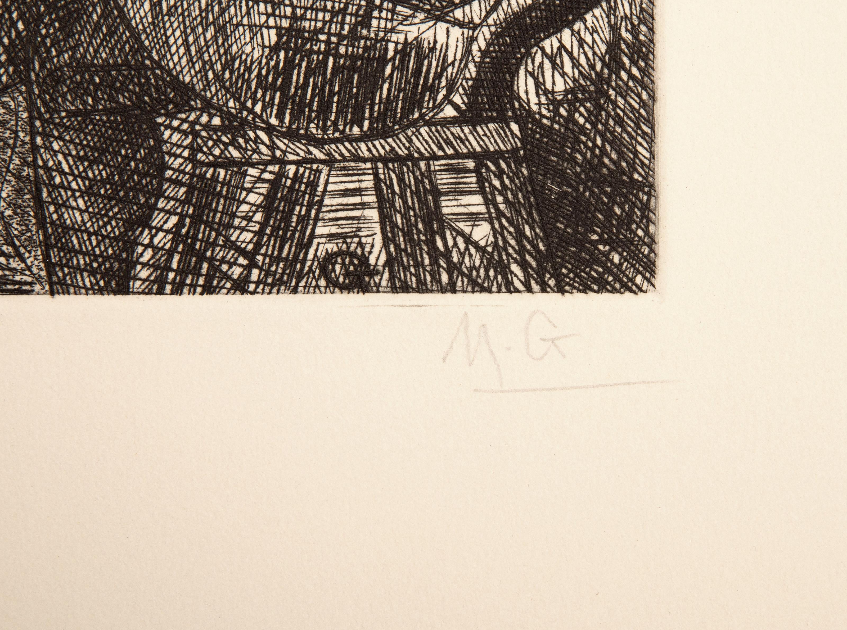 Les Contes de Gaspard de la Nuit, Surrealist Etchings by Marcel Gromaire For Sale 6