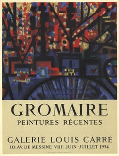 After Marcel Gromaire-Peintures Recentes-26" x 19.75"-Lithograph-1954