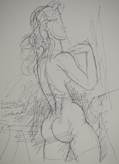 Nude model - Original Lithograph (Mourlot)