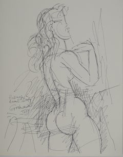 Modella nuda - Litografia originale (Mourlot)