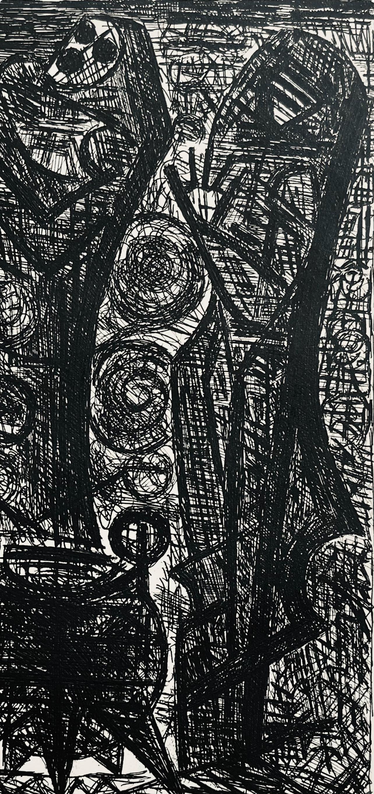 Etching on Vélin de Rives paper. Unsigned and unnumbered, as issued. Good condition. Notes: From the folio, Shakespeare, Macbeth, Eaux-fortes de Gromaire, 1958. Published by Tériade, éditeur, Paris; printed by L'Imprimerie nationale, Paris,