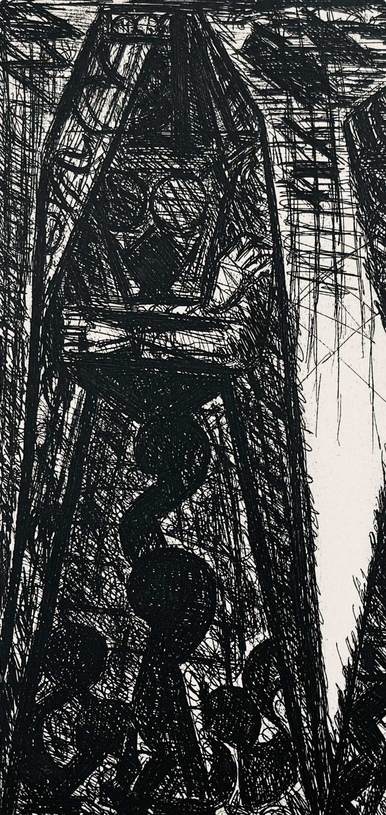Scène VII, Shakespeare, Macbeth, Eaux-fortes de Gromaire - Print by Marcel Gromaire