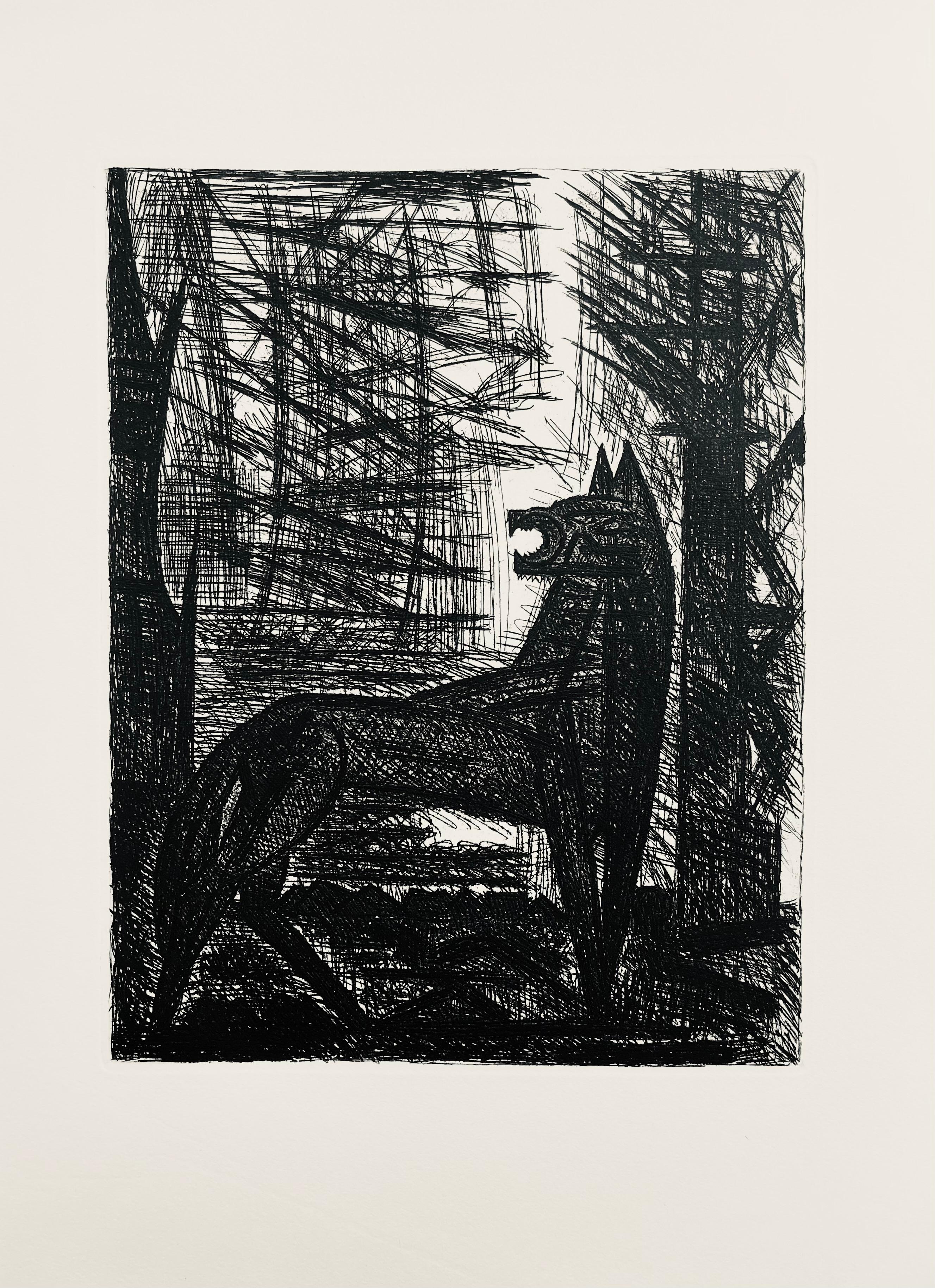 Etching on Vélin de Rives paper. Unsigned and unnumbered, as issued. Good condition. Notes: From the folio, Shakespeare, Macbeth, Eaux-fortes de Gromaire, 1958. Published by Tériade, éditeur, Paris; printed by L'Imprimerie nationale, Paris,