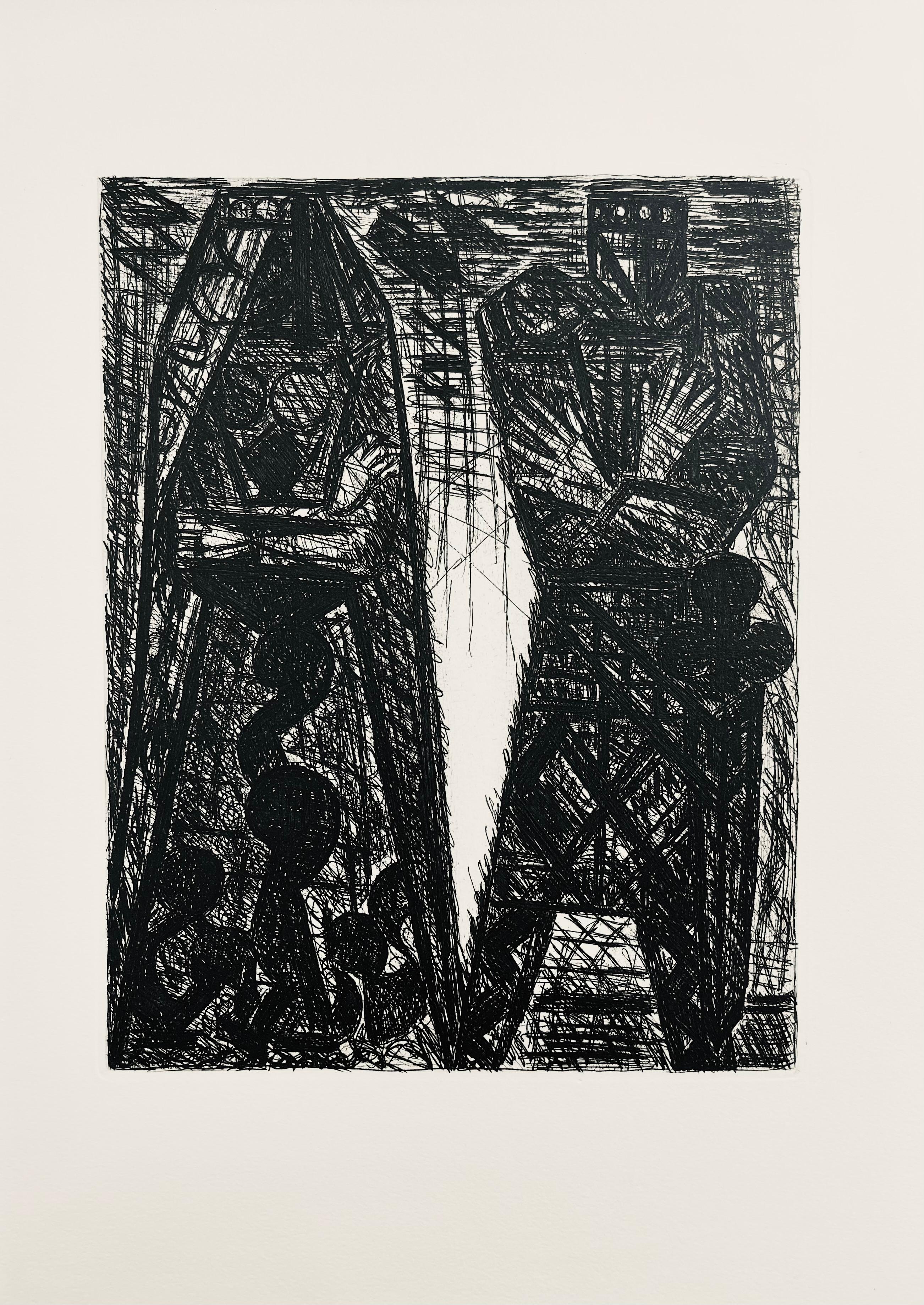 Scène VII, Shakespeare, Macbeth, Eaux-fortes de Gromaire For Sale 1