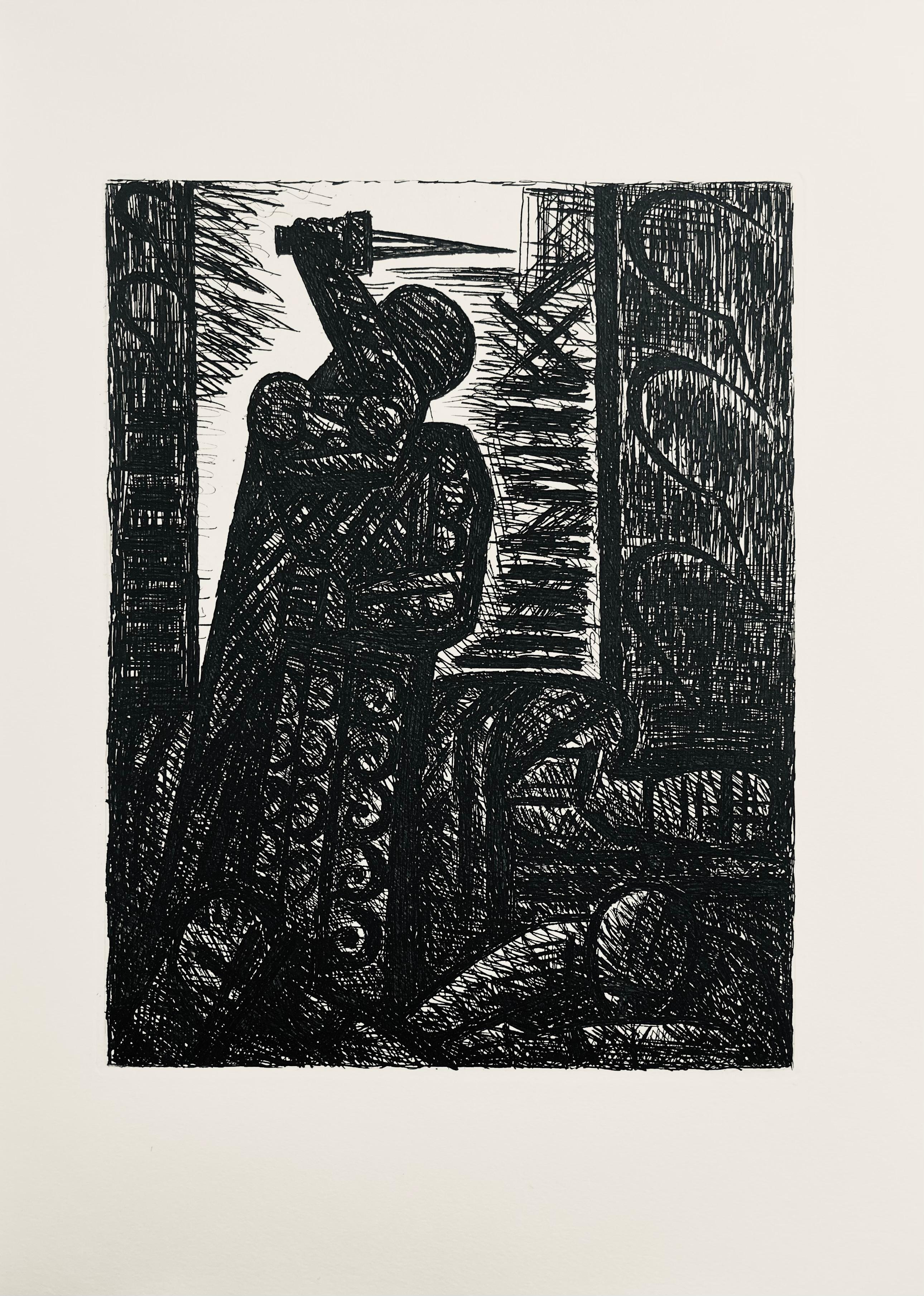 Scène VIII, Shakespeare, Macbeth, Eaux-fortes de Gromaire For Sale 1