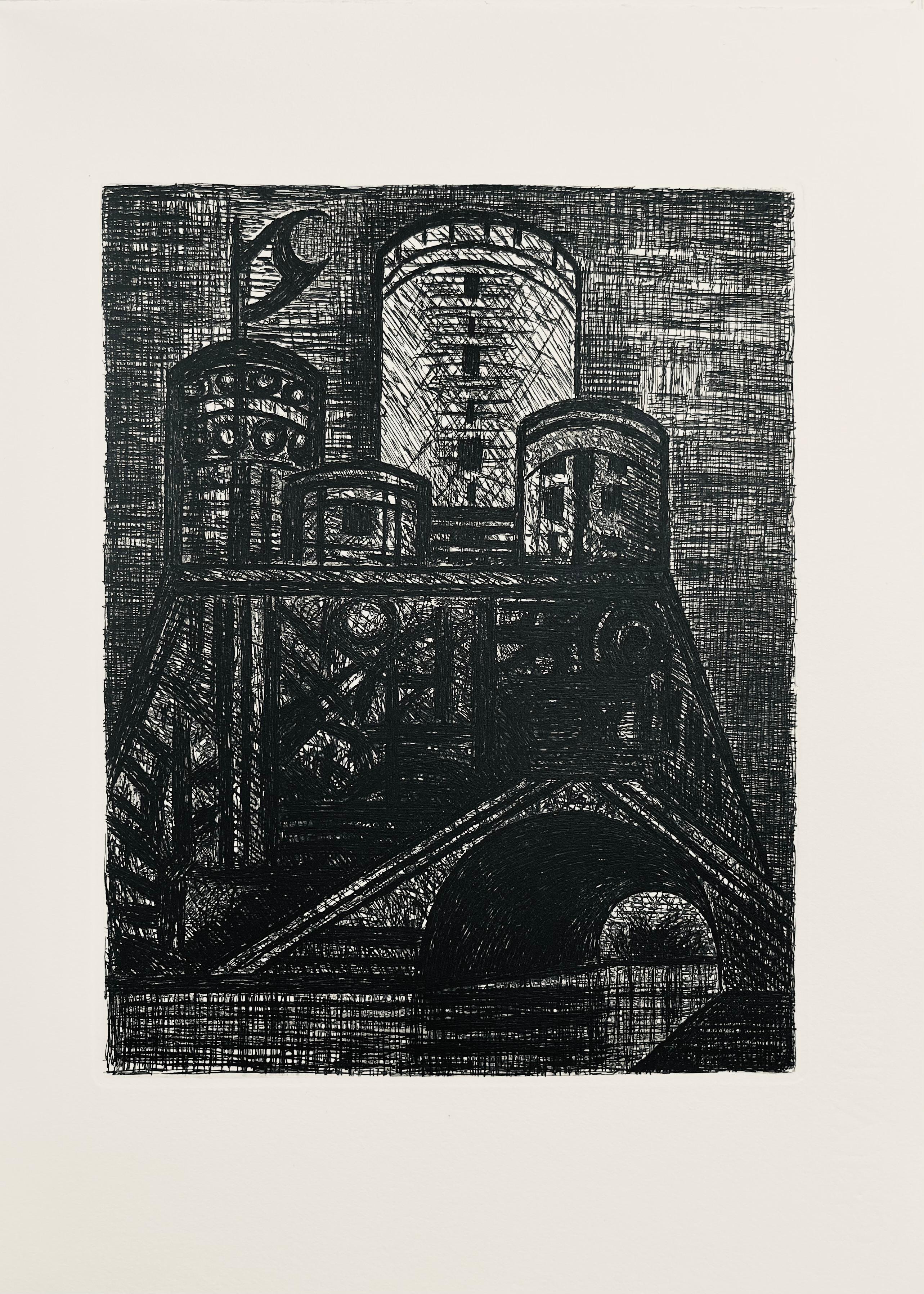 Etching on Vélin de Rives paper. Unsigned and unnumbered, as issued. Good condition. Notes: From the folio, Shakespeare, Macbeth, Eaux-fortes de Gromaire, 1958. Published by Tériade, éditeur, Paris; printed by L'Imprimerie nationale, Paris,