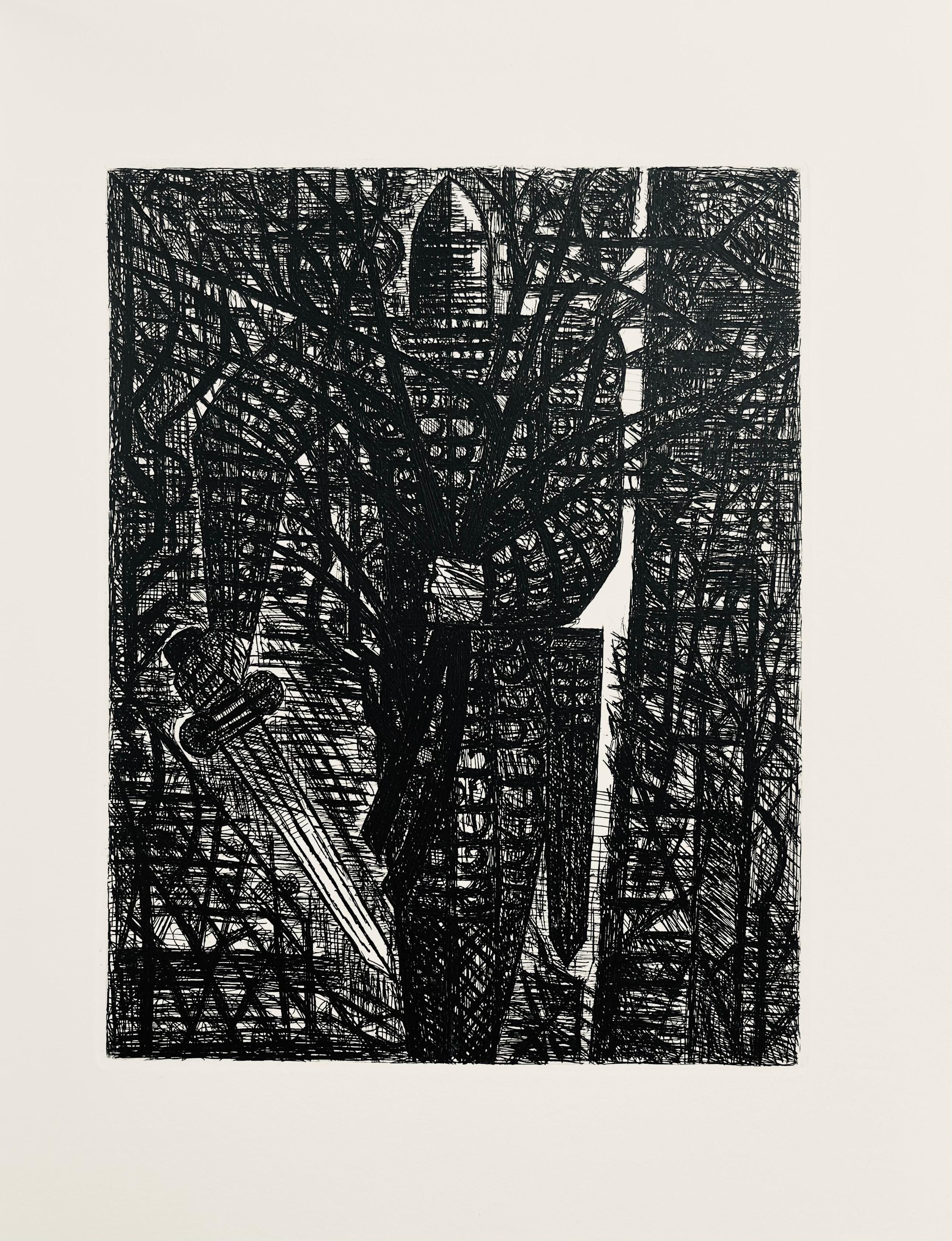 Etching on Vélin de Rives paper. Unsigned and unnumbered, as issued. Good condition. Notes: From the folio, Shakespeare, Macbeth, Eaux-fortes de Gromaire, 1958. Published by Tériade, éditeur, Paris; printed by L'Imprimerie nationale, Paris,