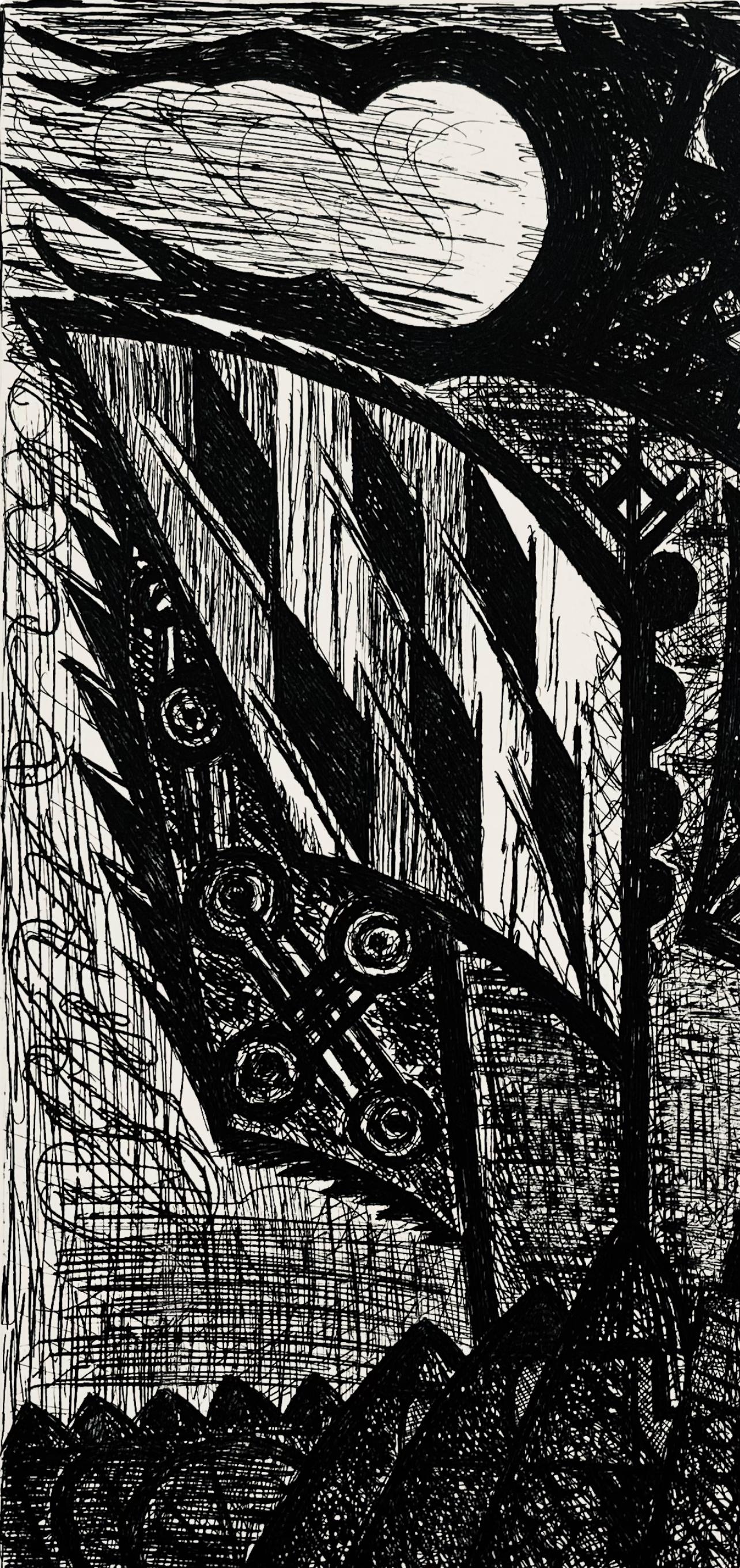 Etching on Vélin de Rives paper. Unsigned and unnumbered, as issued. Good condition. Notes: From the folio, Shakespeare, Macbeth, Eaux-fortes de Gromaire, 1958. Published by Tériade, éditeur, Paris; printed by L'Imprimerie nationale, Paris,
