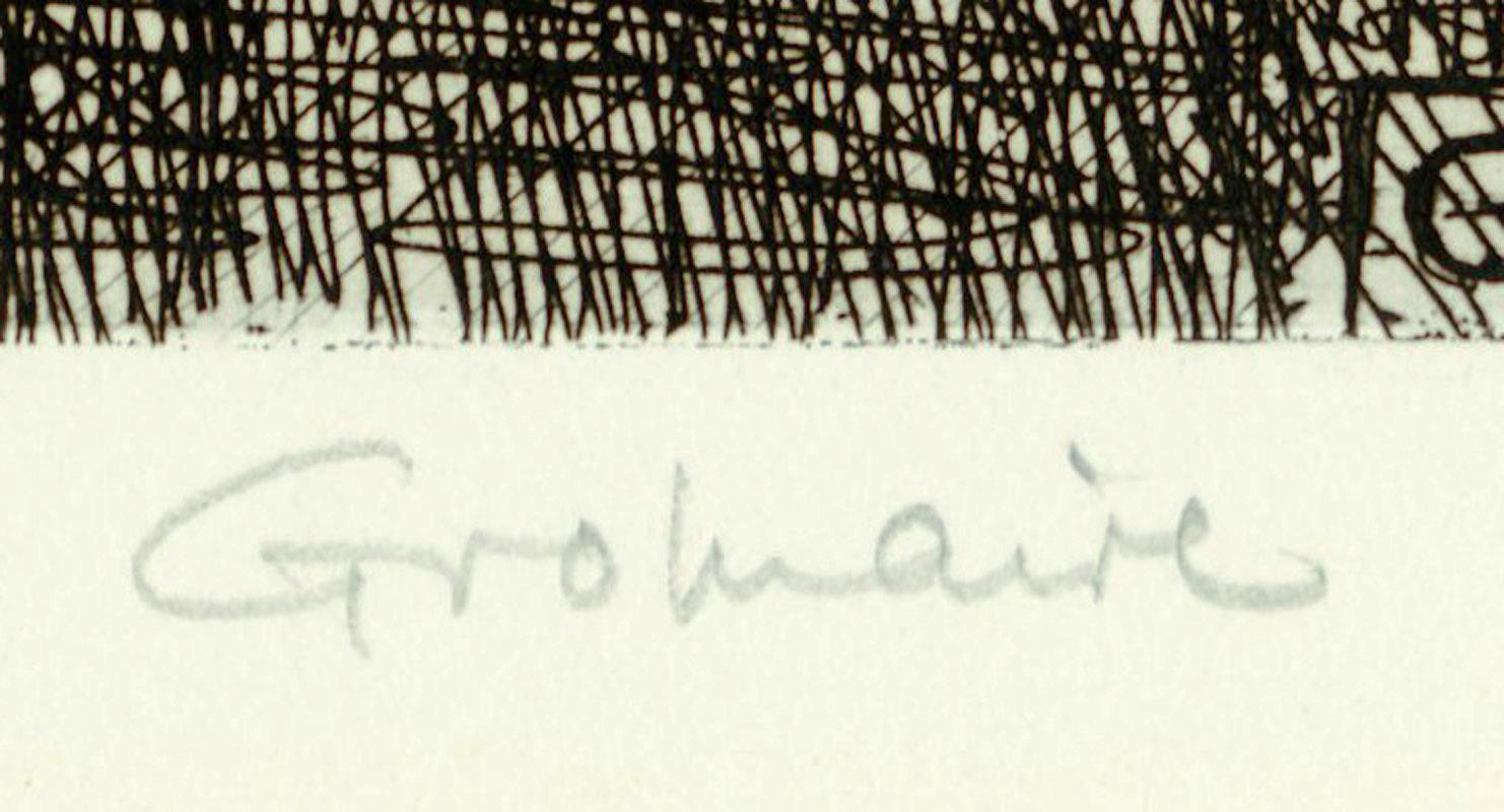 Die Kunst der Konversation (Drei Zeichen auf...)
Radierung, 1958
Signiert mit Bleistift unten rechts: 