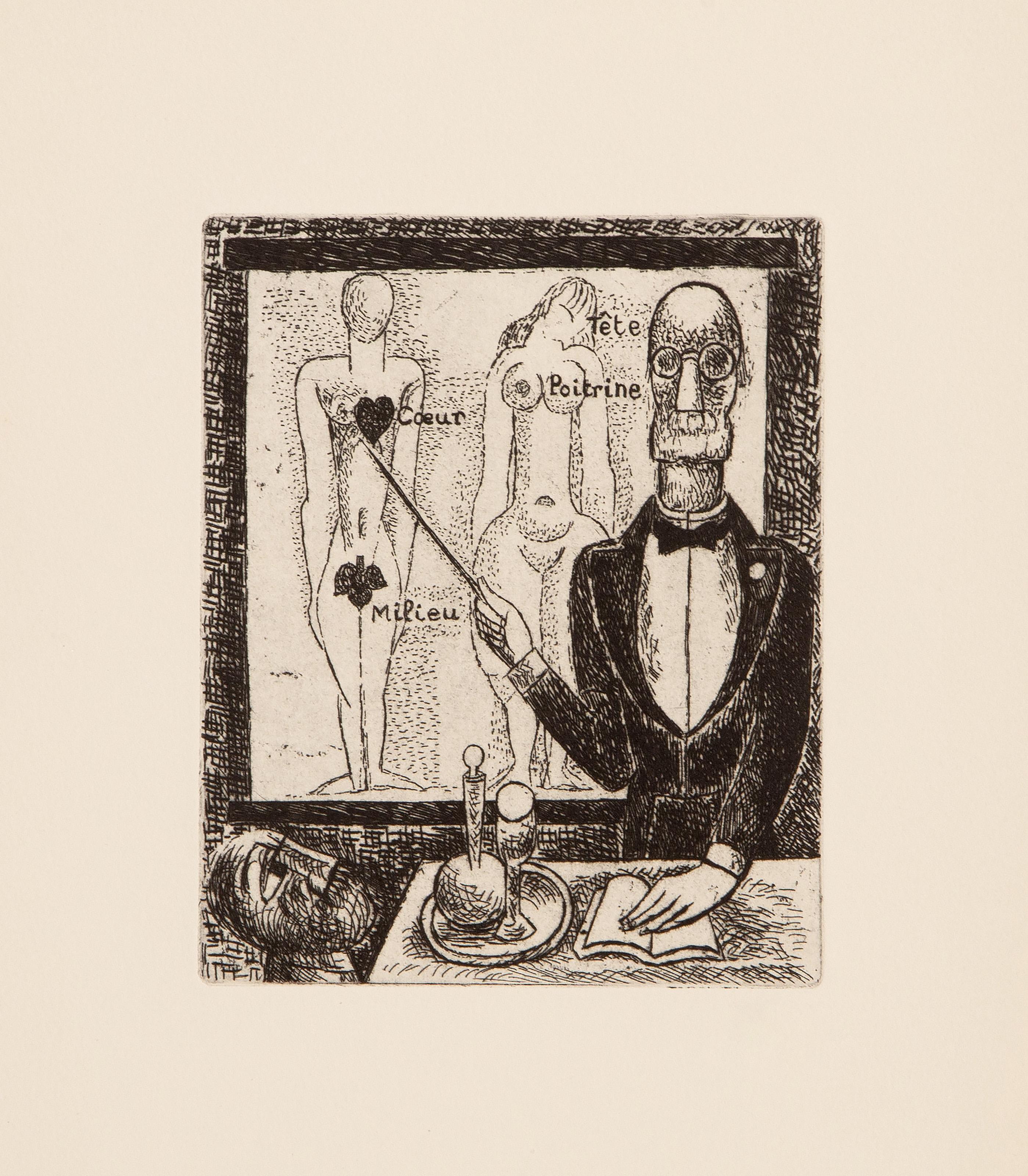 Vers un Monde Volage II, Suite of Surrealist Etchings by Marcel Gromaire For Sale 9