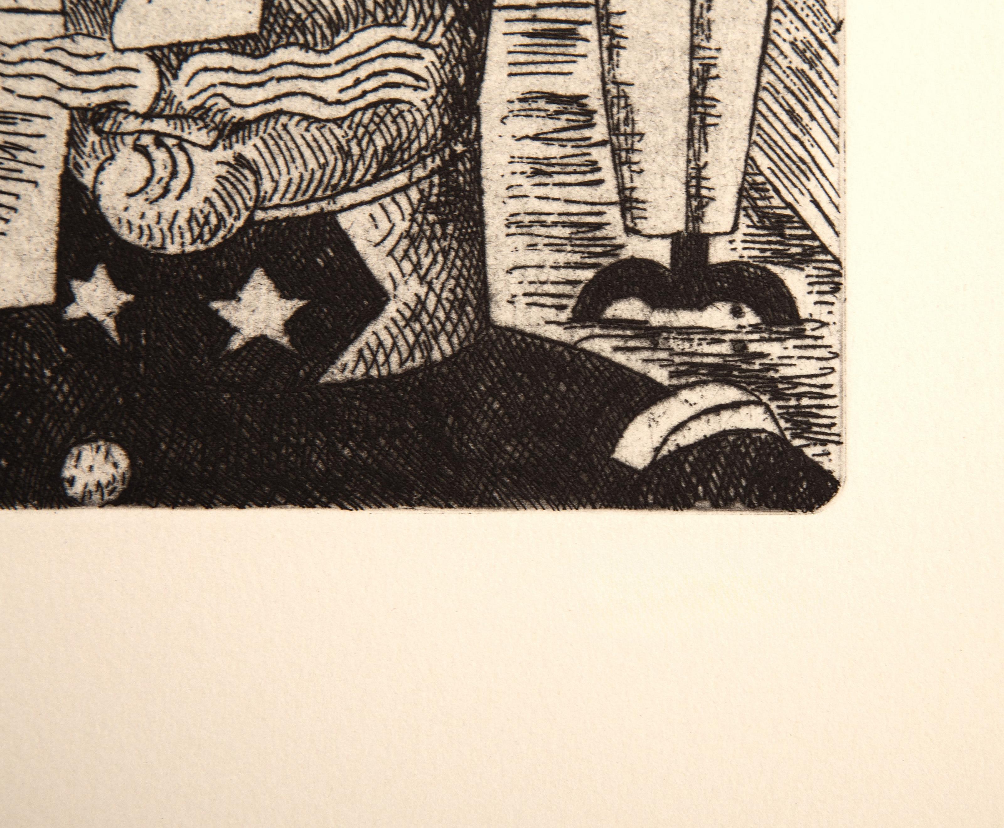 Vers un Monde Volage II, Suite of Surrealist Etchings by Marcel Gromaire For Sale 11