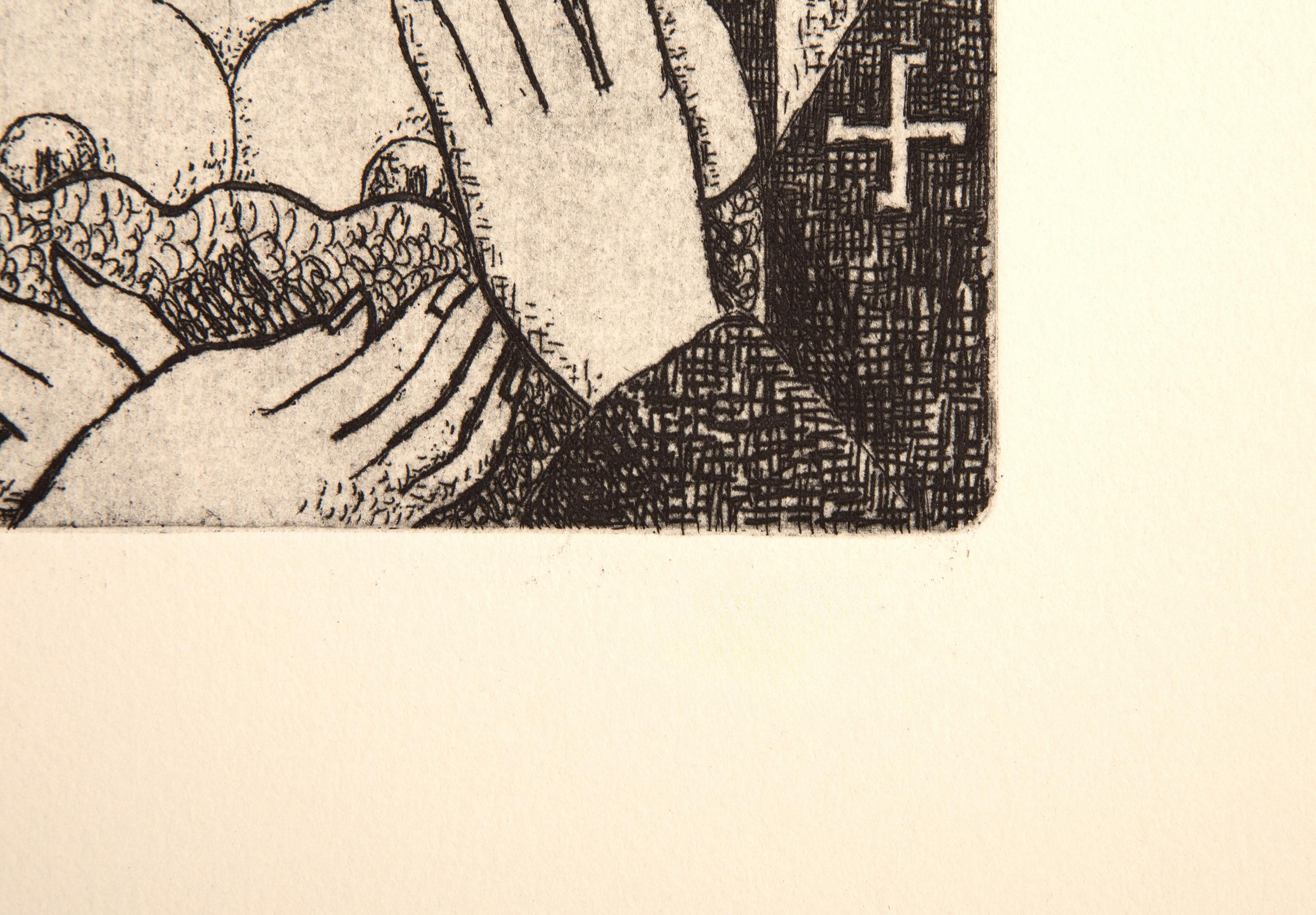 Vers un Monde Volage II, Suite of Surrealist Etchings by Marcel Gromaire For Sale 12