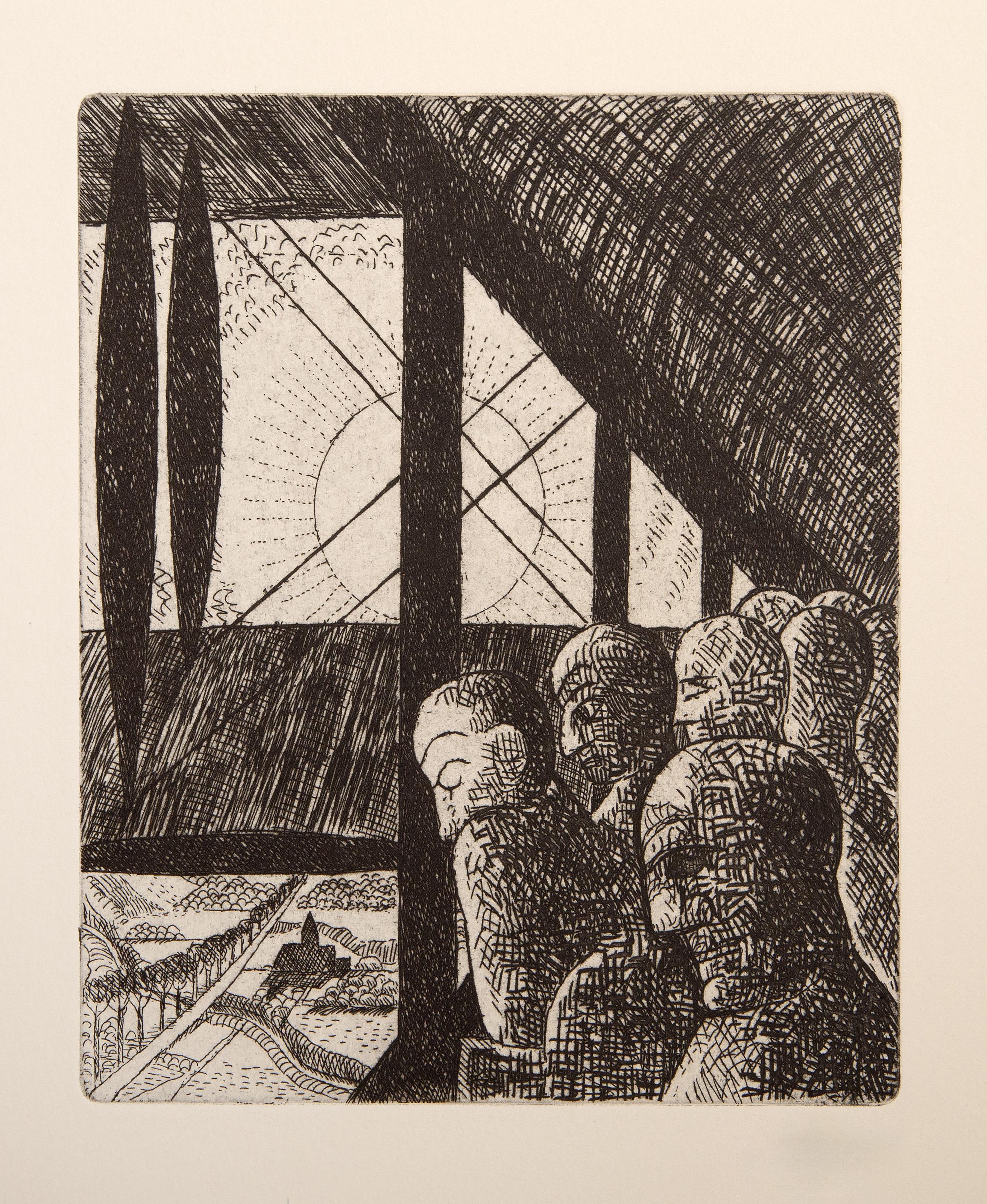 Vers un Monde Volage II, Suite of Surrealist Etchings by Marcel Gromaire For Sale 13