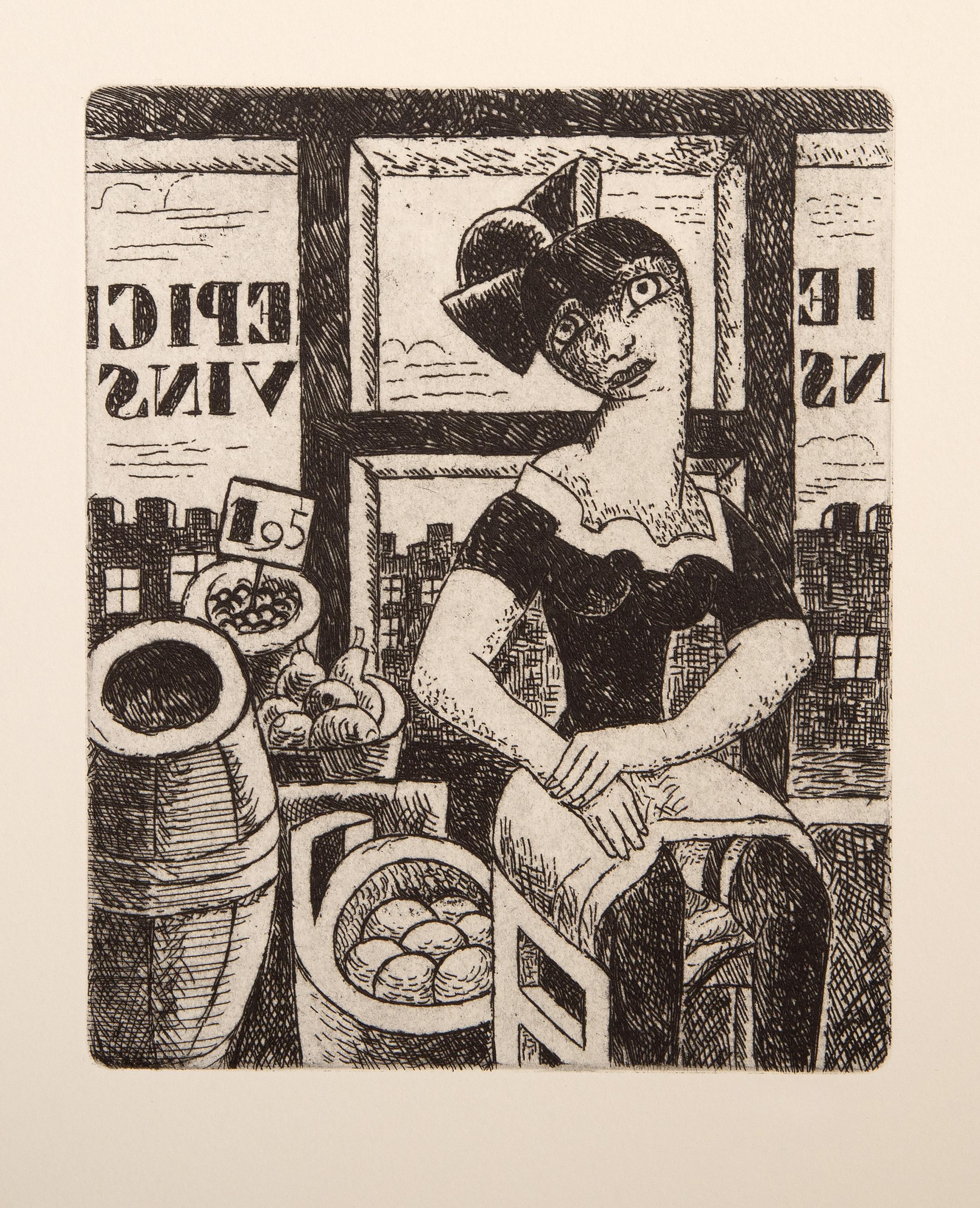 Vers un Monde Volage II, Suite of Surrealist Etchings by Marcel Gromaire For Sale 17